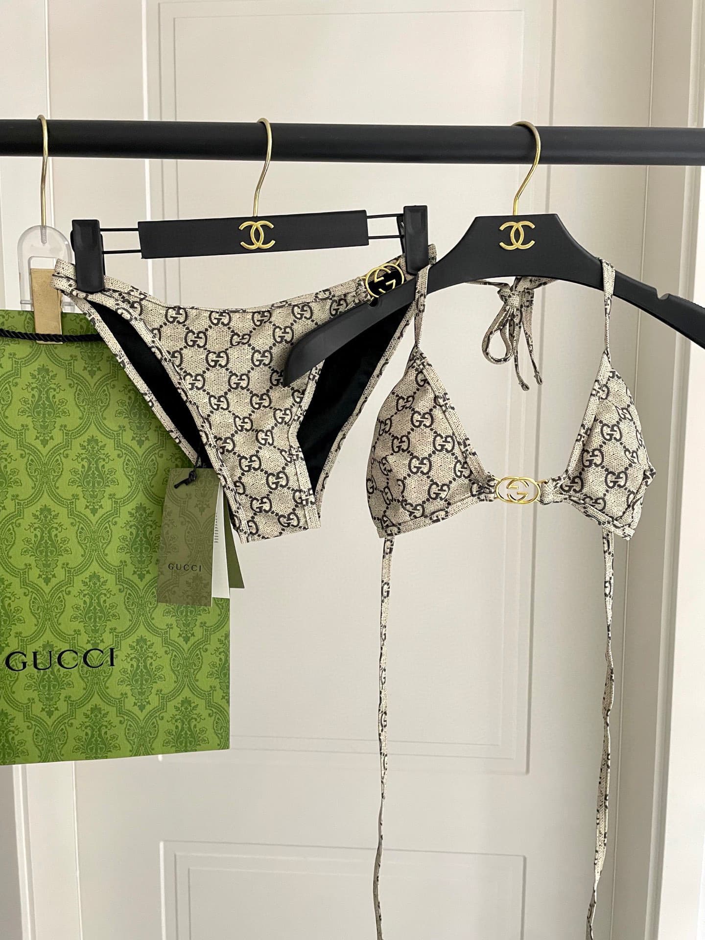 C24853 Gucci swimsuits – New Gucci bikini swimsuits 👙❤️😍🥰 These swimsuits are suitable for various scenarios 🏊‍♀️ At the beach, swimming pools, hot springs, water parks, and rafting trips – all are possible 😌 They can be worn both as innerwear and outerwe — image 7