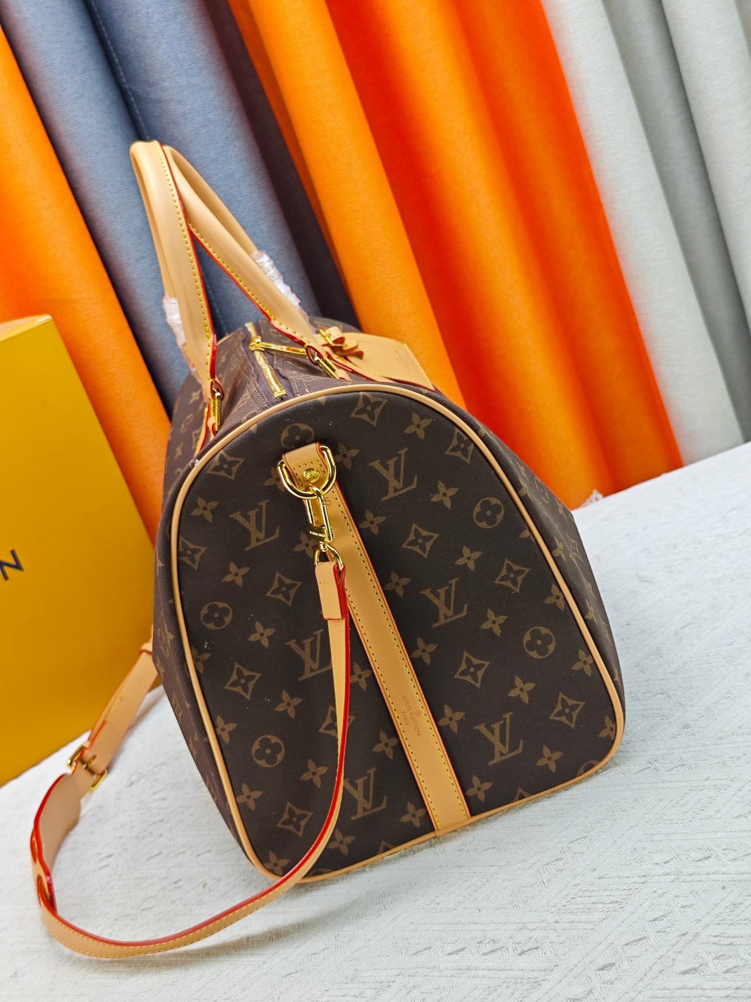 C5058 M41416 M99918 Brown monochrome LV travel bag 2026 Early autumn handbag — image 3