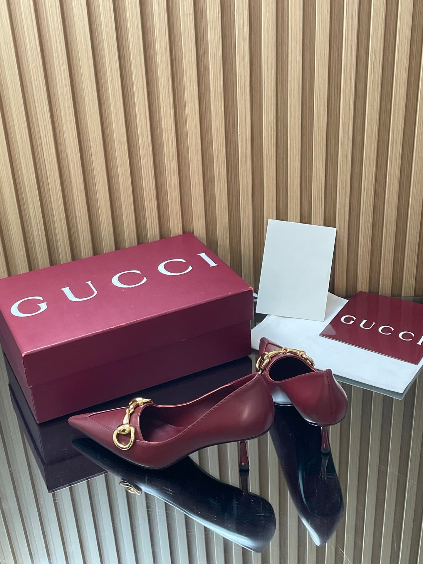 D6880 GuCC High-End Collection 2026 Spring/Summer Boulevard Early Autumn Series First Release, New Design 🆕 High heels, large size with buckle fastenings, low-toe style, tall heels, stylish and elegant shoes 🔥 Authentic original quality! Every detail is c — image 6