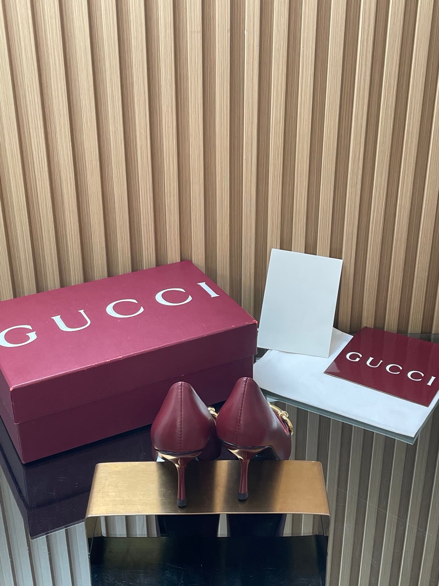 D6880 GuCC High-End Collection 2026 Spring/Summer Boulevard Early Autumn Series First Release, New Design 🆕 High heels, large size with buckle fastenings, low-toe style, tall heels, stylish and elegant shoes 🔥 Authentic original quality! Every detail is c — image 5