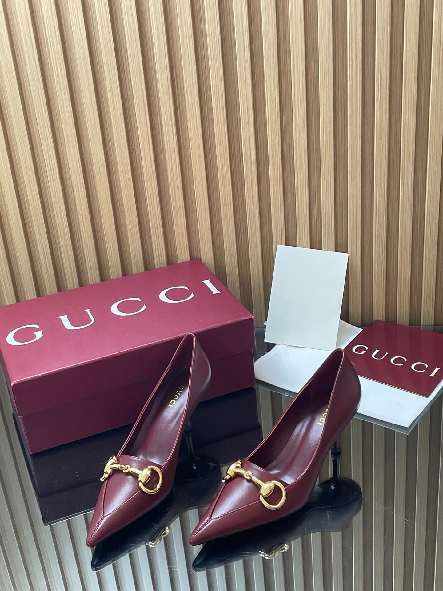 D6880 GuCC High-End Collection 2026 Spring/Summer Boulevard Early Autumn Series First Release, New Design 🆕 High heels, large size with buckle fastenings, low-toe style, tall heels, stylish and elegant shoes 🔥 Authentic original quality! Every detail is c — image 3