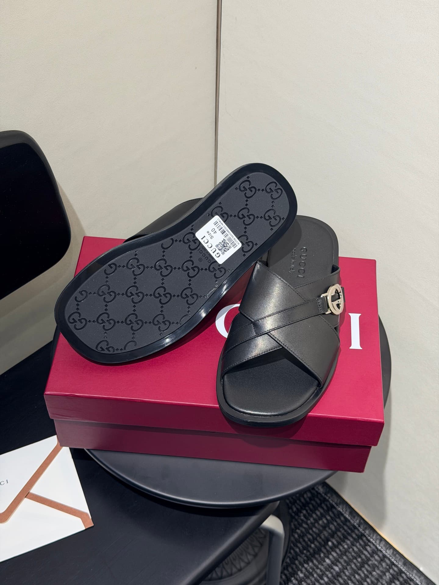 D7063 Men’s sandal shoes, crossed slippers — image 5