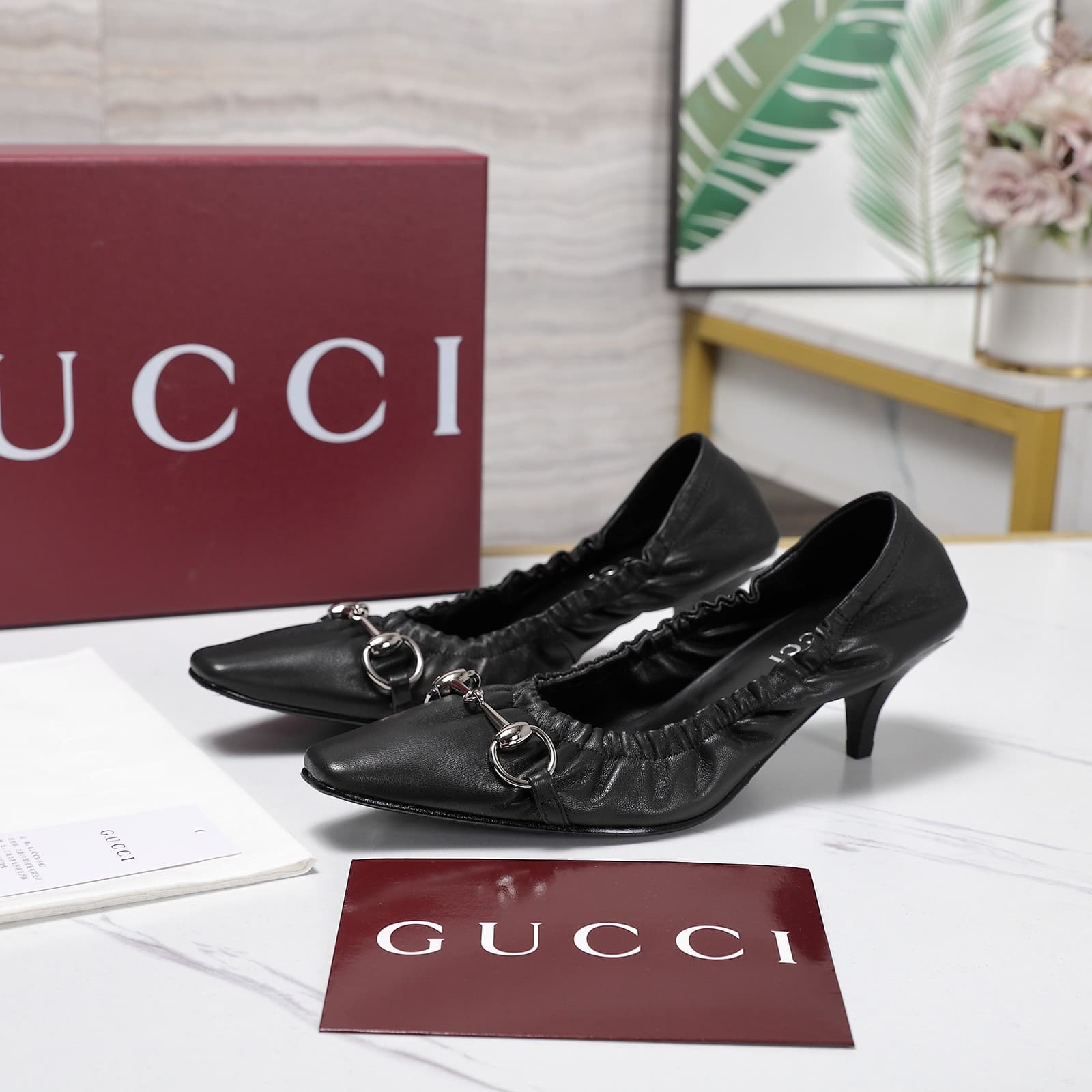 D6916 2026 Early Autumn 🆕 GUCCI High-end Collection – Elastic straps, rubber bands, breathable shoes with a low toe — image 7