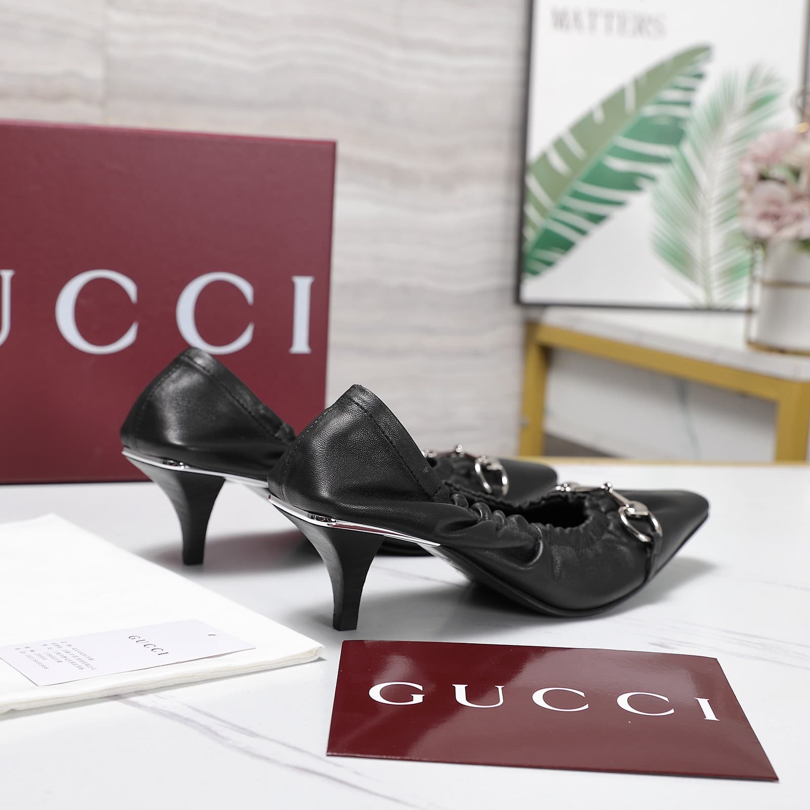 D6916 2026 Early Autumn 🆕 GUCCI High-end Collection – Elastic straps, rubber bands, breathable shoes with a low toe — image 6