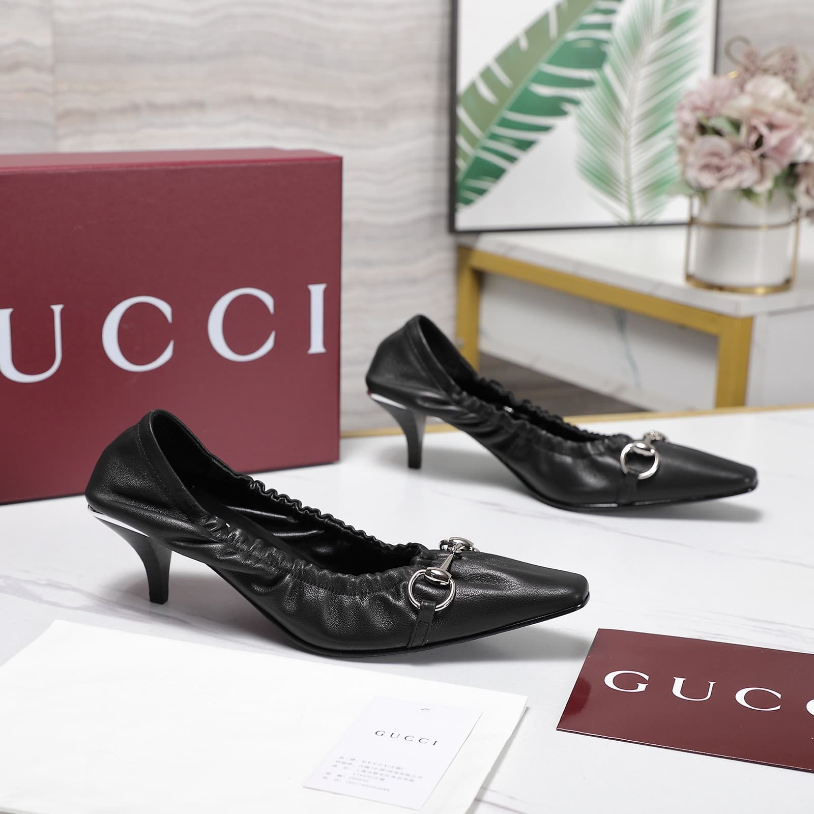 D6916 2026 Early Autumn 🆕 GUCCI High-end Collection – Elastic straps, rubber bands, breathable shoes with a low toe — image 8