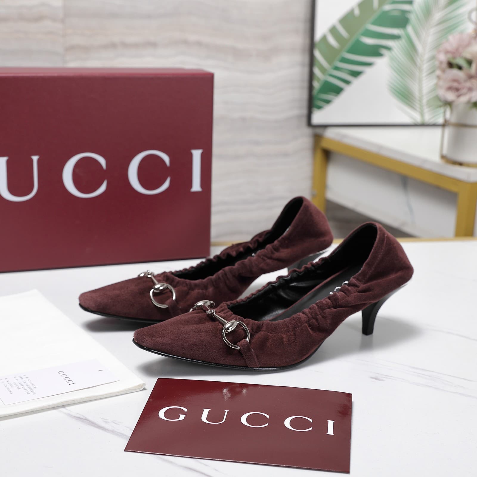 D6915 2026 Early Autumn 🆕 GUCCI High-end Collection – Elastic straps and rubber bands, breathable low-top women’s shoes — image 1