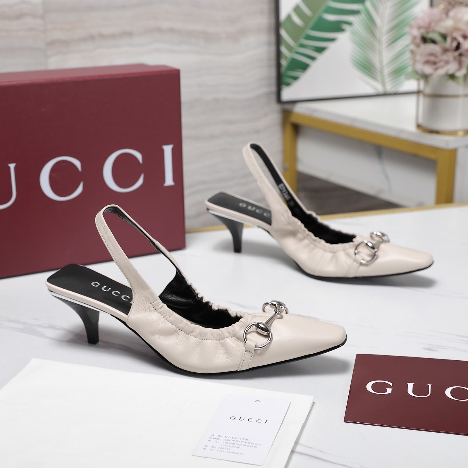 D6914 2026 Early Autumn 🆕 GUCCI High-end Collection – Elastic lace sneakers with low heel, women’s shoes — image 7