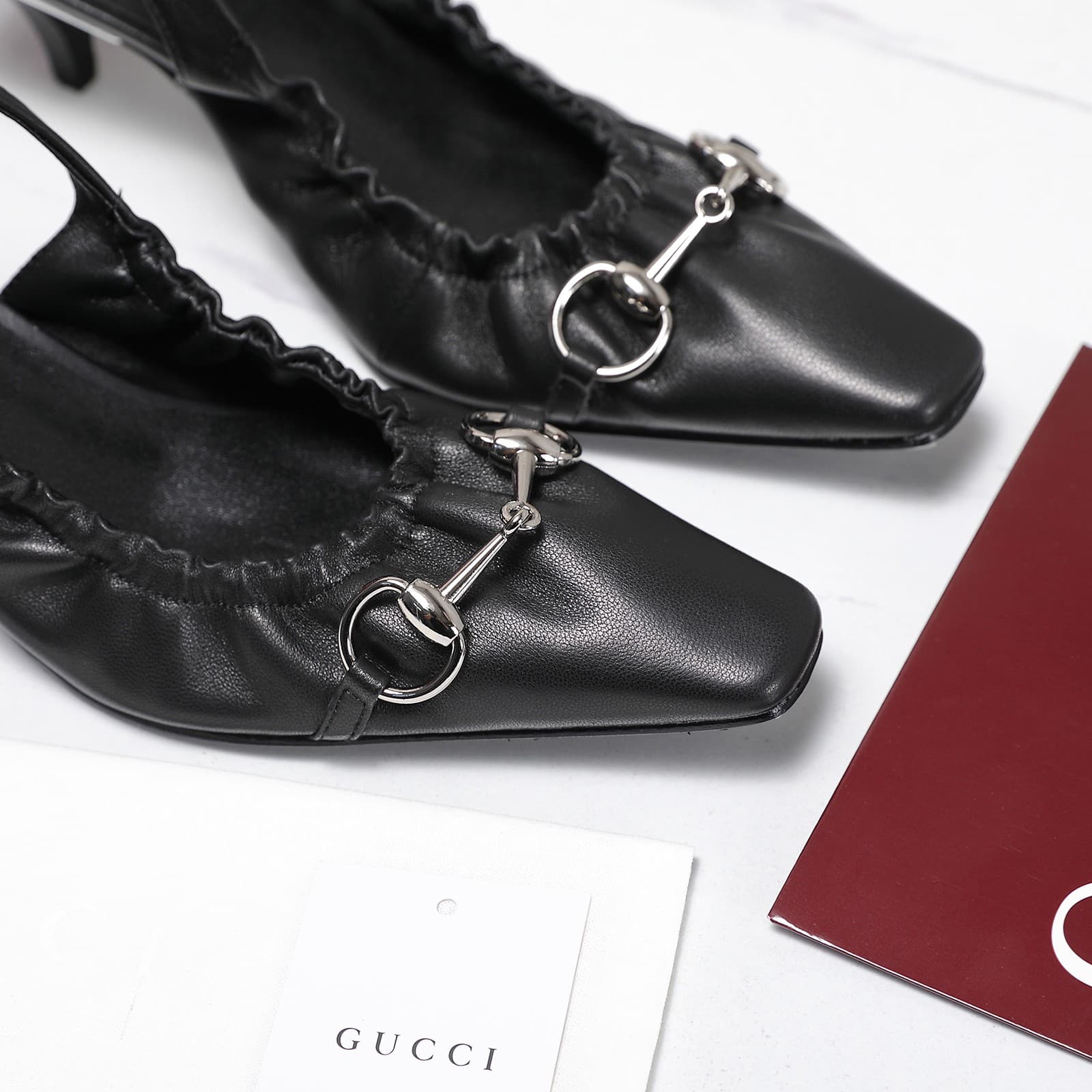 D6912 2026 Early Autumn 🆕 GUCCI High-End Collection – Elastic laces, rubber straps, breathable sandals with a low heel for women — image 2