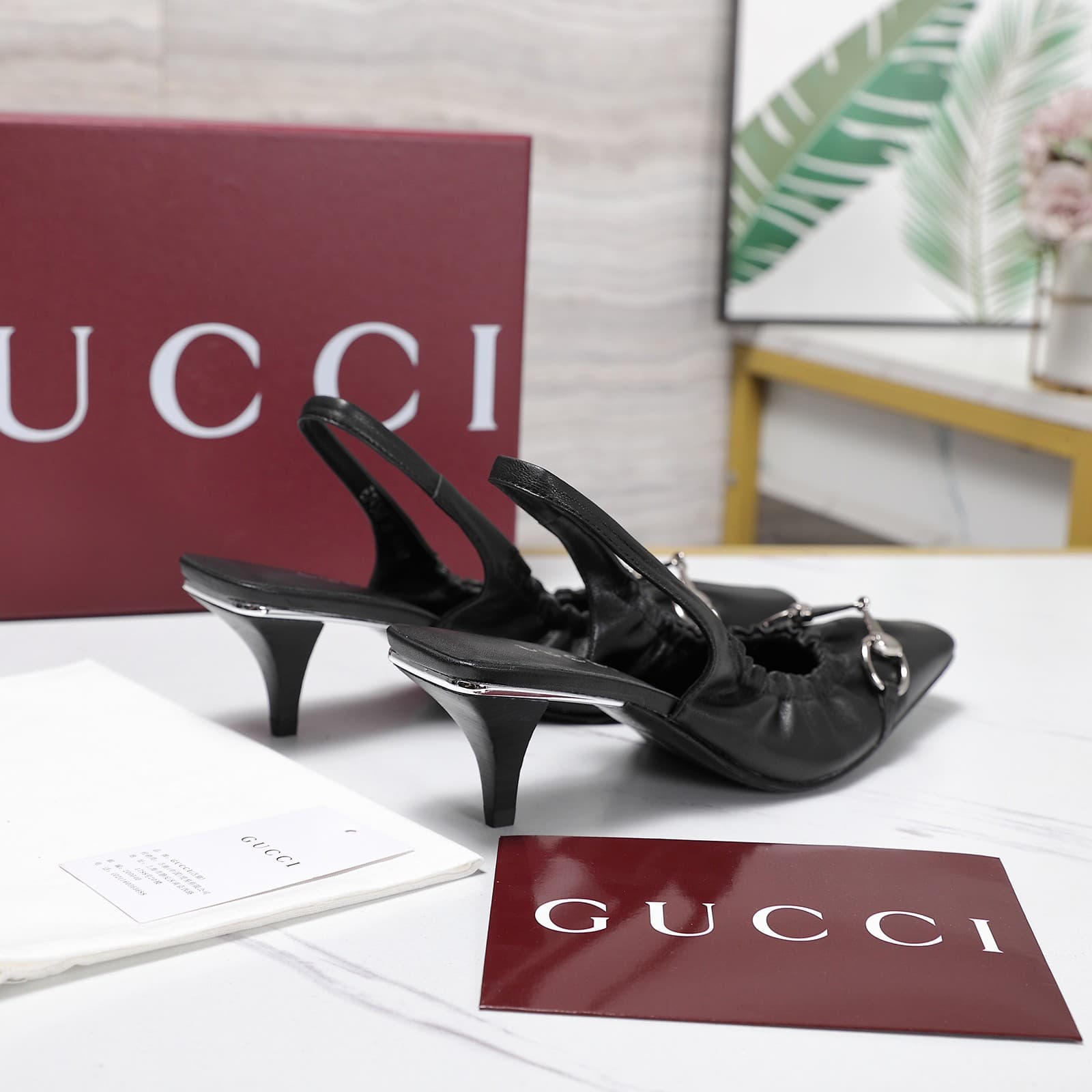 D6912 2026 Early Autumn 🆕 GUCCI High-End Collection – Elastic laces, rubber straps, breathable sandals with a low heel for women — image 6