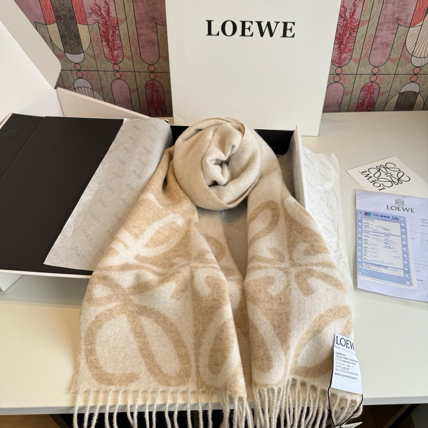 C30729 New model ✨💕 Synchronized LOEWE Roiwei｜Double-side mixed textures of cashmere and wool 🤎💗 — image 5