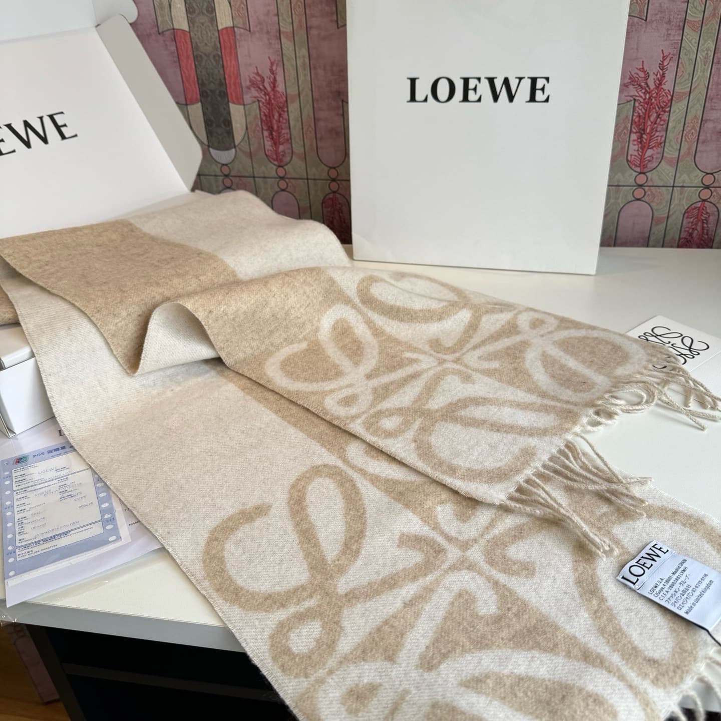 C30729 New model ✨💕 Synchronized LOEWE Roiwei｜Double-side mixed textures of cashmere and wool 🤎💗 — image 6