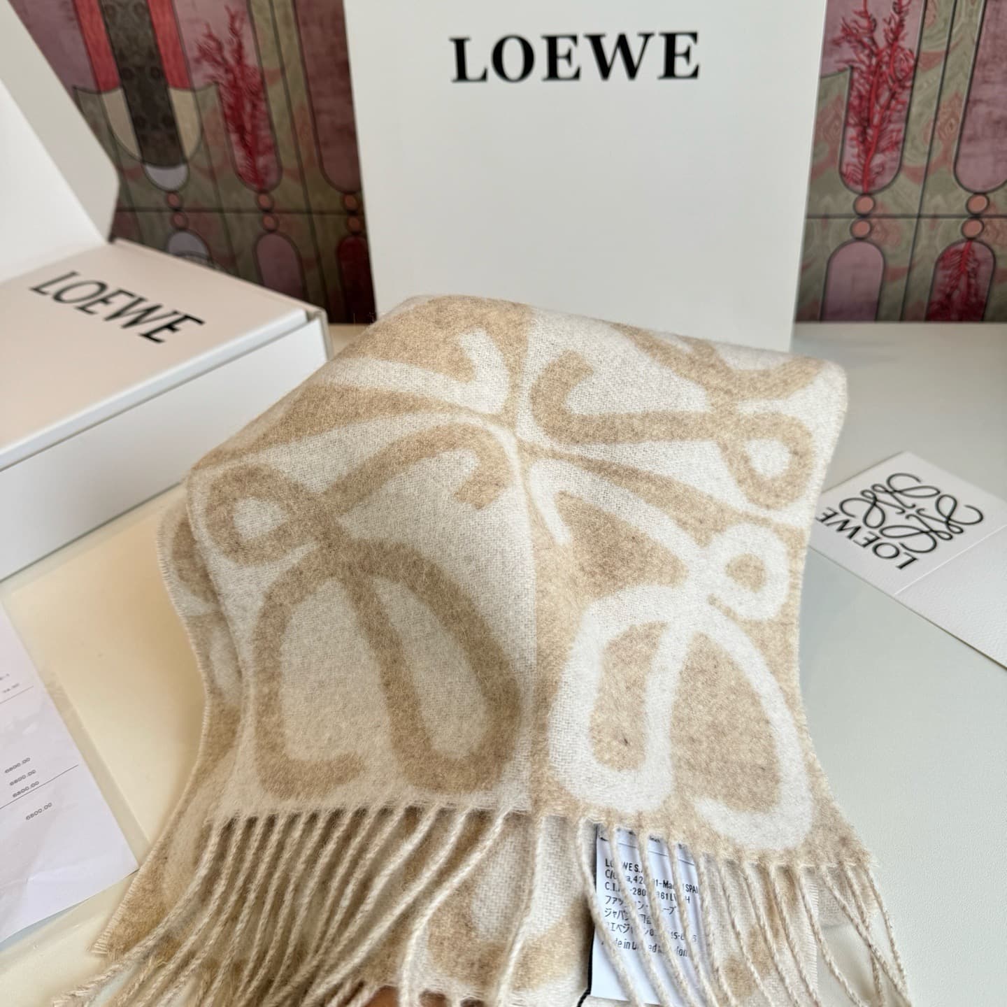 C30729 New model ✨💕 Synchronized LOEWE Roiwei｜Double-side mixed textures of cashmere and wool 🤎💗 — image 7