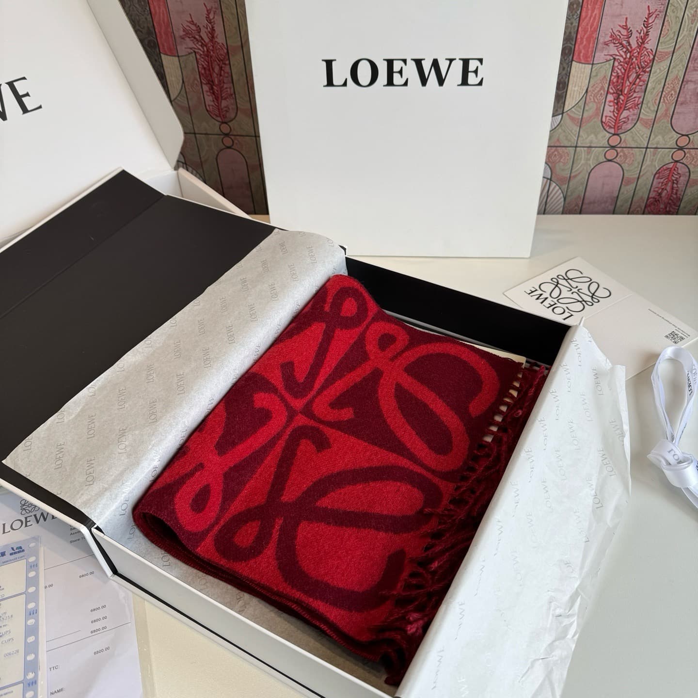 C30727 New model ✨💕 Synchronized LOEWE Roiwei｜Cotton and wool with dual-colored patterns🤎💗 — image 4