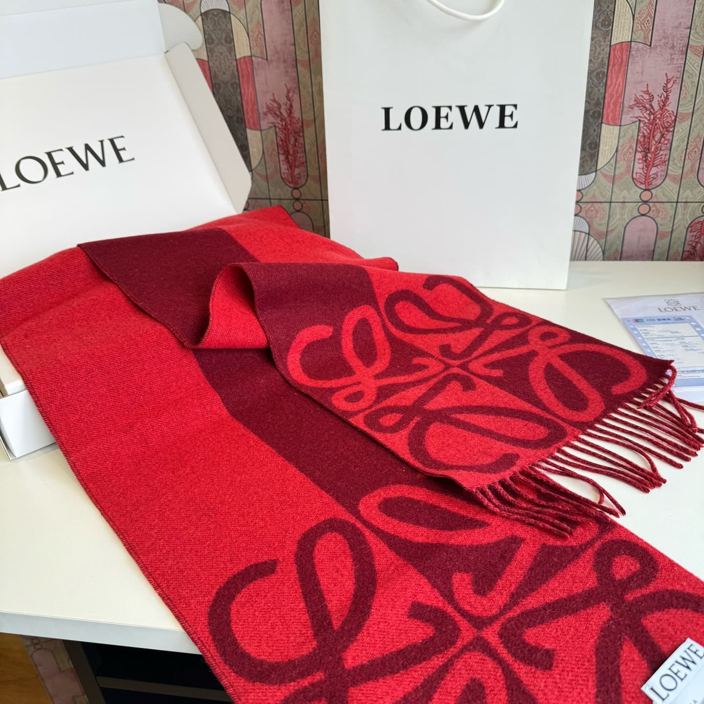 C30727 New model ✨💕 Synchronized LOEWE Roiwei｜Cotton and wool with dual-colored patterns🤎💗 — image 5
