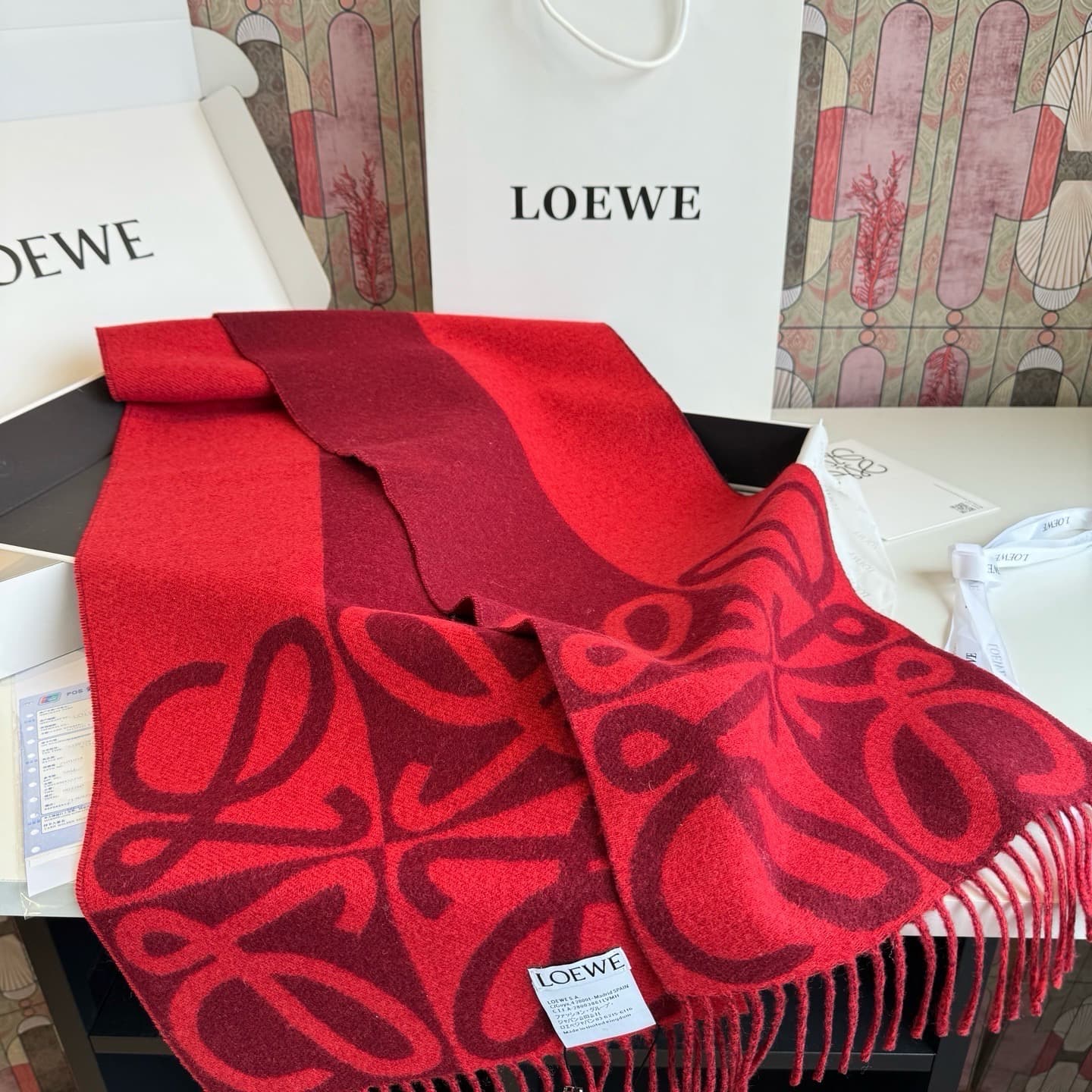 C30727 New model ✨💕 Synchronized LOEWE Roiwei｜Cotton and wool with dual-colored patterns🤎💗 — image 8