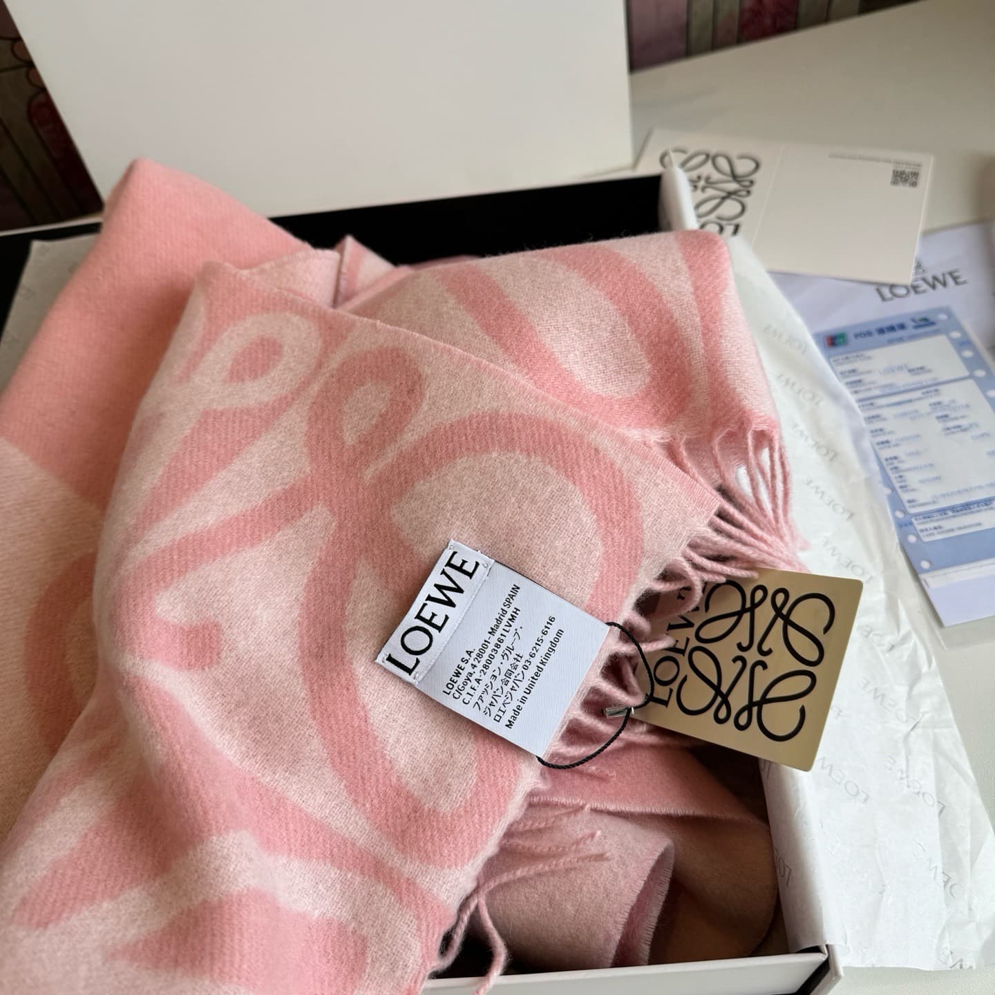 C30725 New model ✨💕 Synchronized LOEWE Roiwei｜Double-side blended cashmere and wool 🤎💗 — image 7