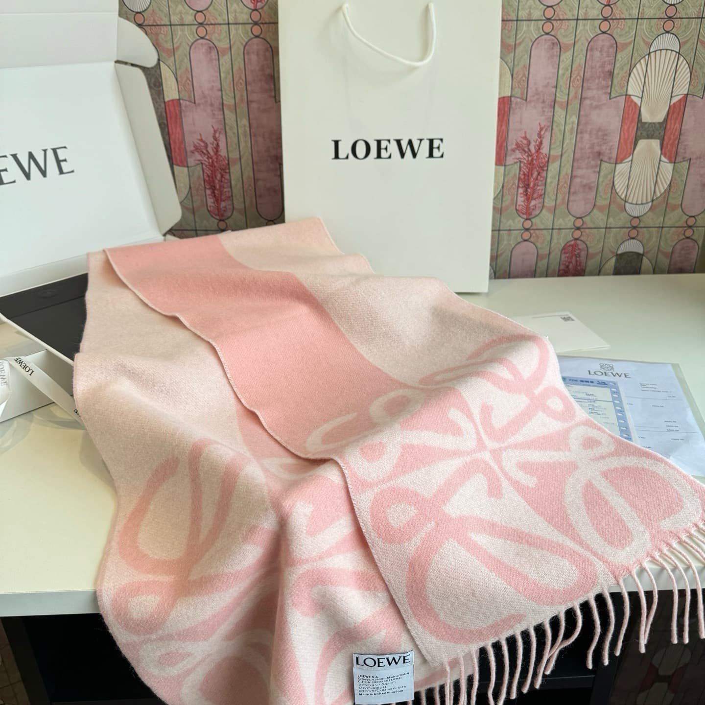 C30725 New model ✨💕 Synchronized LOEWE Roiwei｜Double-side blended cashmere and wool 🤎💗 — image 6