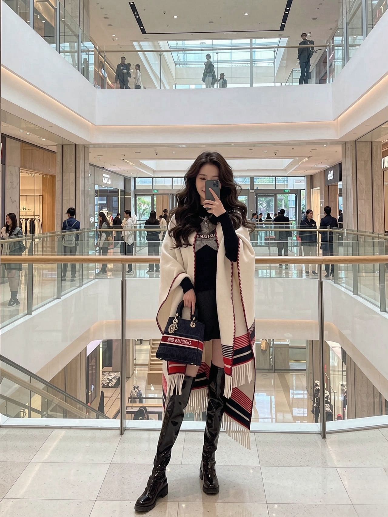 C30711 The best product in the country! NO.1❗️~ It’s going to become very popular in the online shopping community. This large shawl is really popular this year🔥 Because the actual product is truly amazing – it’s definitely a great item 👍❗️It’s a Dior sha — image 3