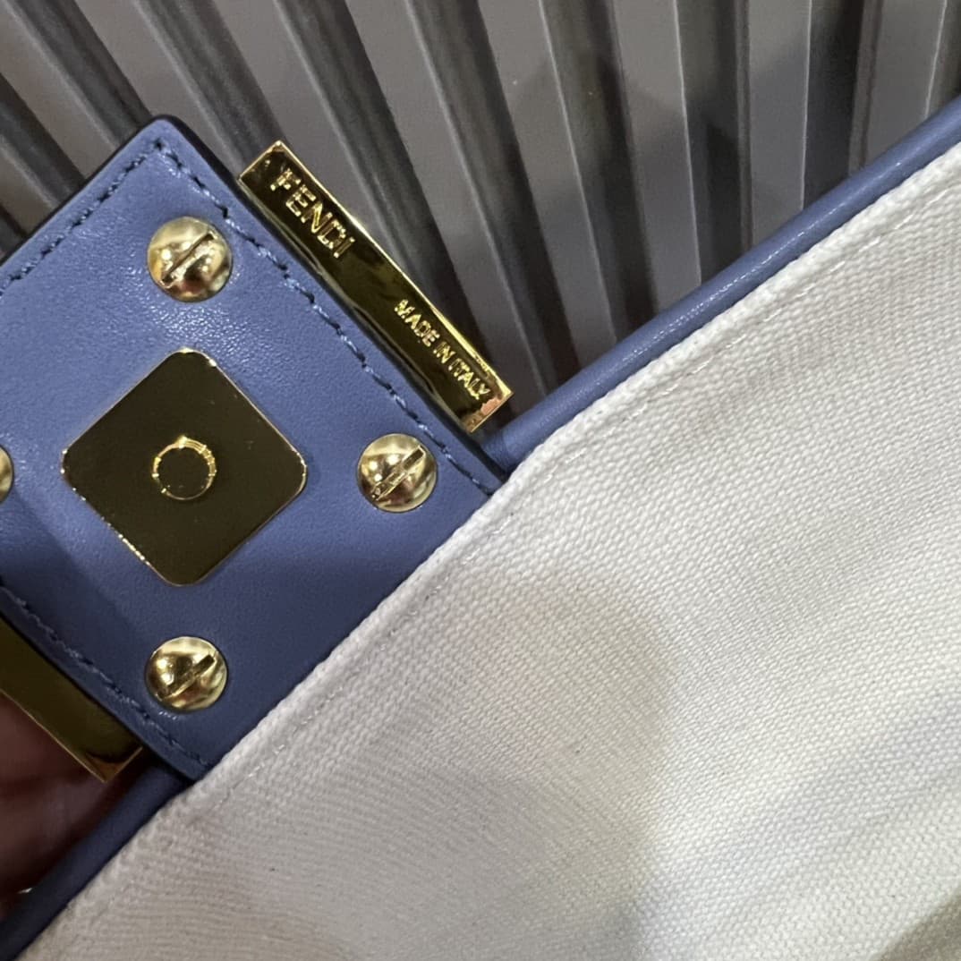 C2917 The Fendi Baguette handbag made of top-quality leather is in stock – it has a very summery style; the colors are like a rainbow🌈F embroidery. This Fendi Baguette bag is definitely a trendy item this summer! It looks great when worn; it’s also highly — image 7