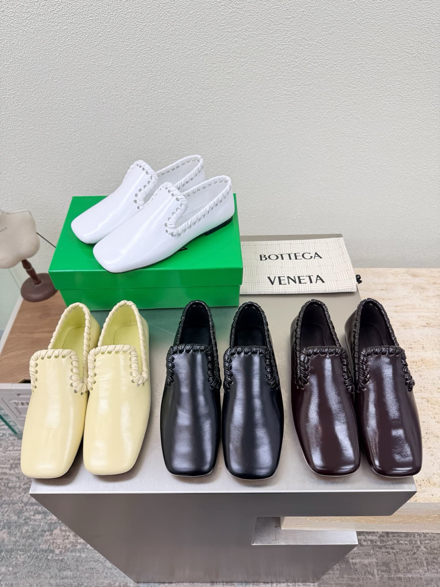 C235 Ms. BV’s Sabato flat LeFort shoes, cowhide material, lambhide lining — image 1
