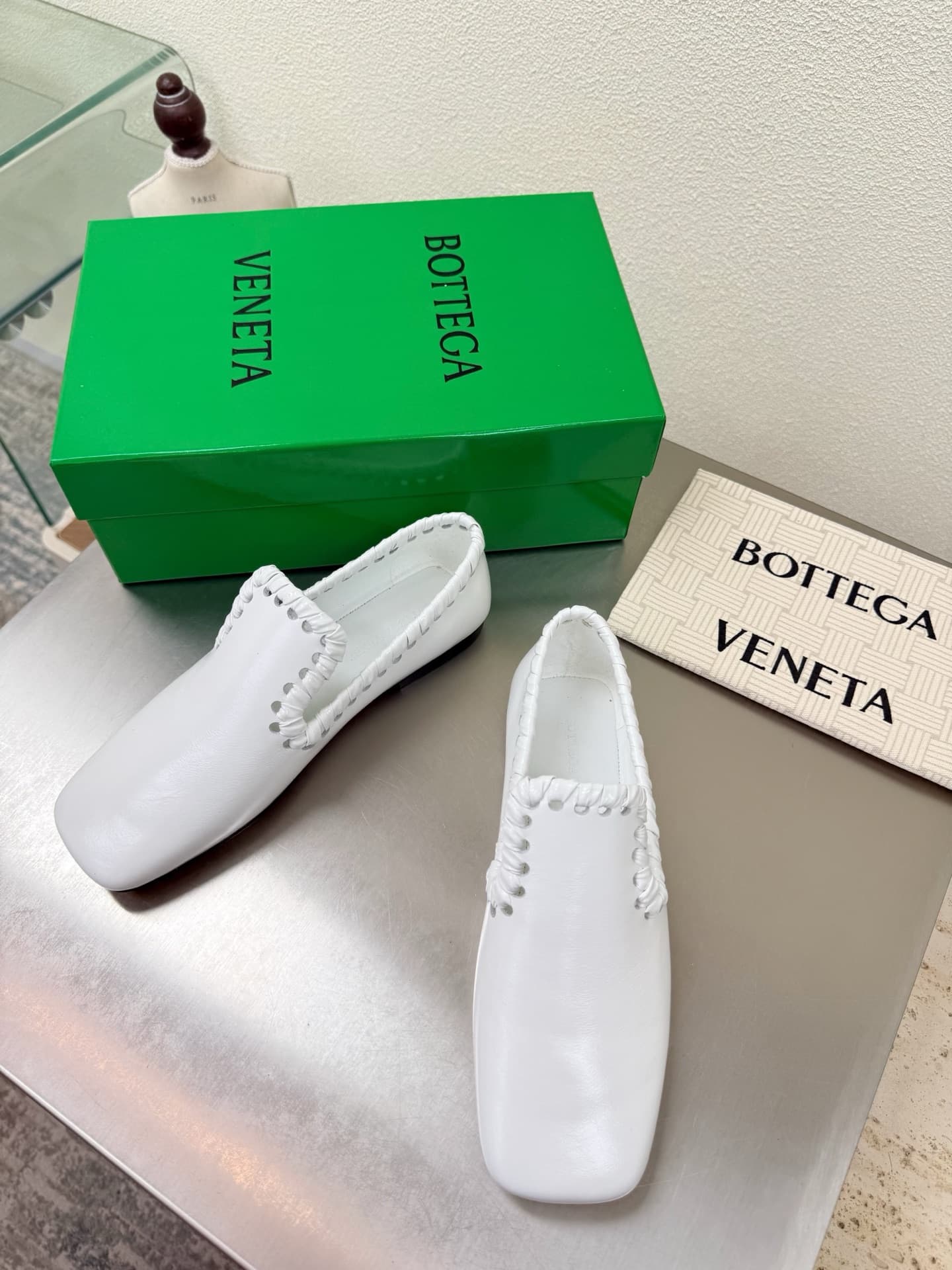 C231 Ms. BV’s Sabato平底 Leif shoes, with leather at the toe, high-quality craftsmanship — image 8