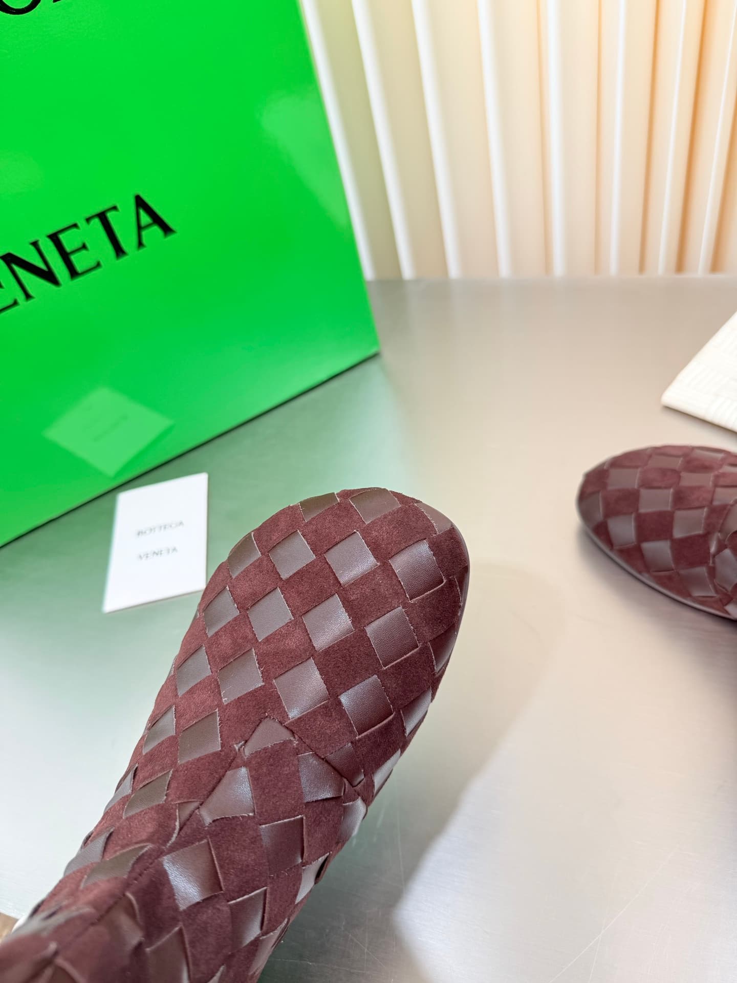 D13720 Hand-woven BV Atomic flat-top, round-toe, short boots — image 6