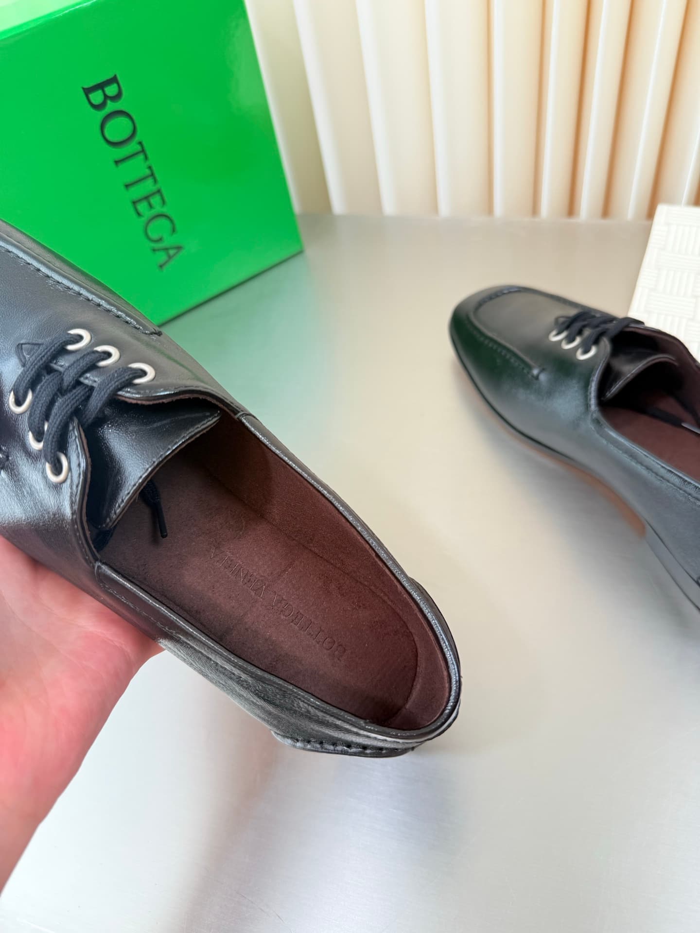 D13732 BV Quality Leather Loafers with Square Toe — image 7