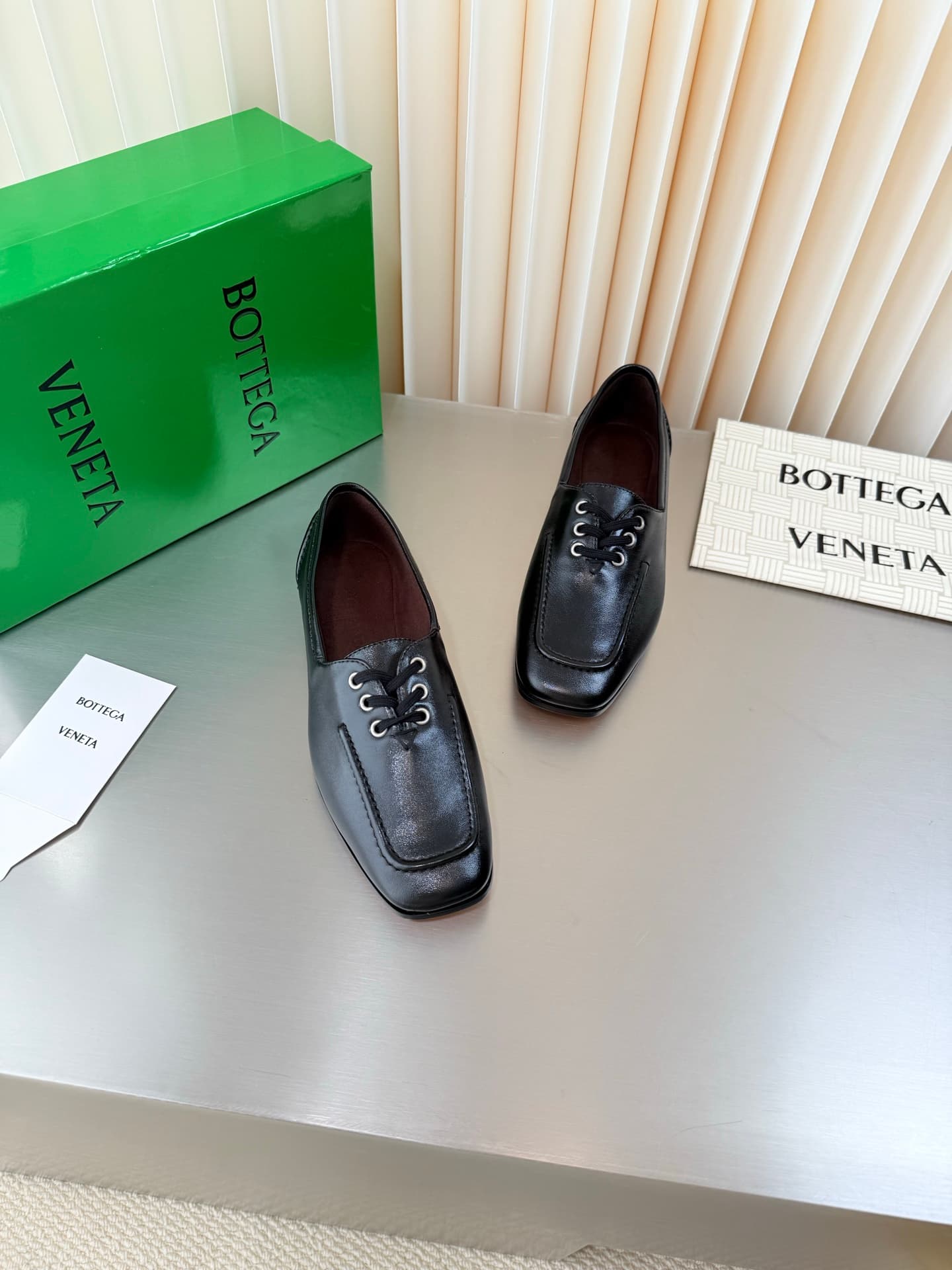 D13732 BV Quality Leather Loafers with Square Toe — image 4