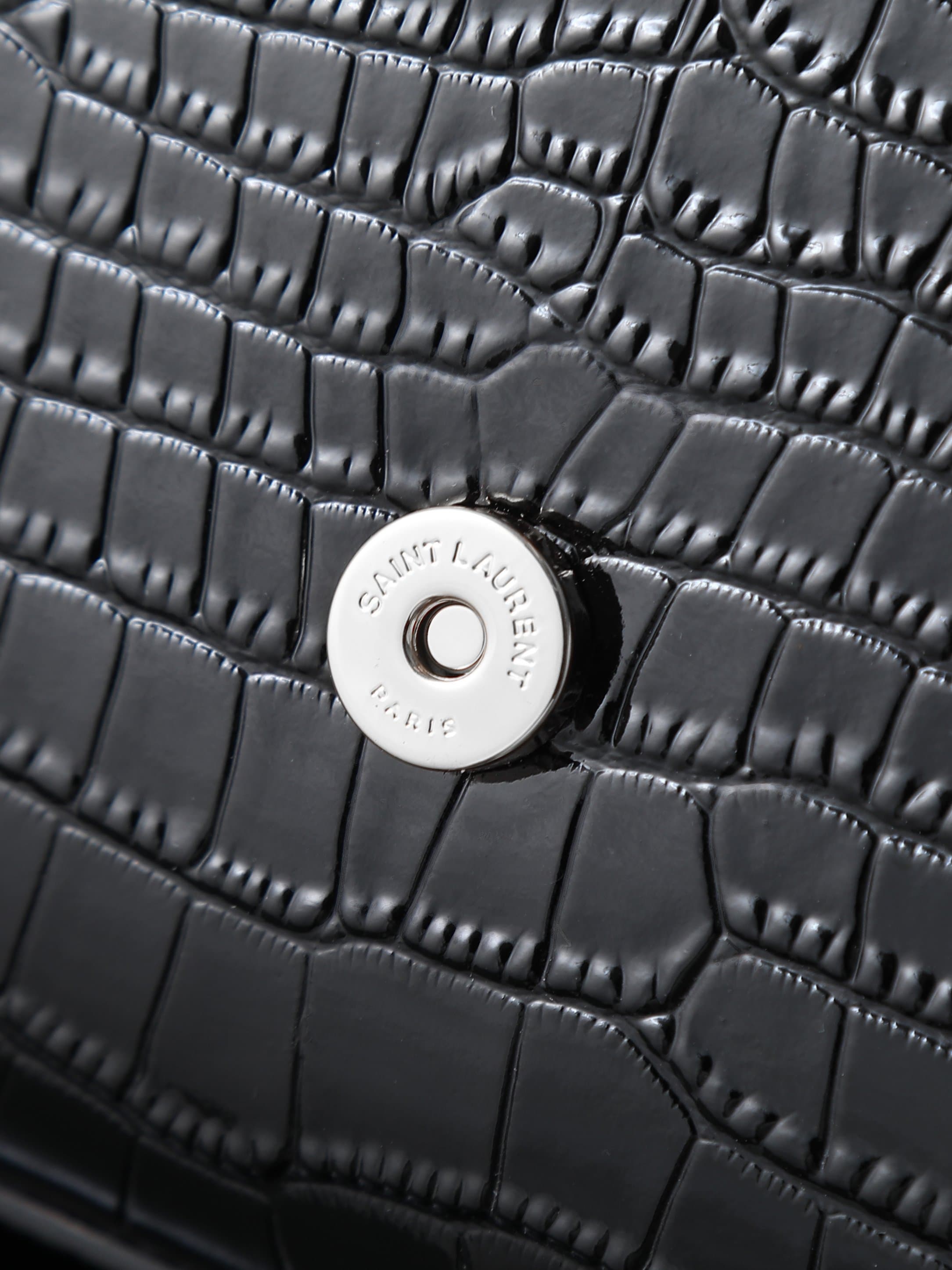 C8448 Black crocodile-patterned silver buttons · 24cm 【Eternal Classic】KATE is definitely Yang Shulin’s eternal classic model – never out of style, a must-have item! A necessity for everyone! Whether it’s ten years ago or ten years from now, KATE remains  — image 3