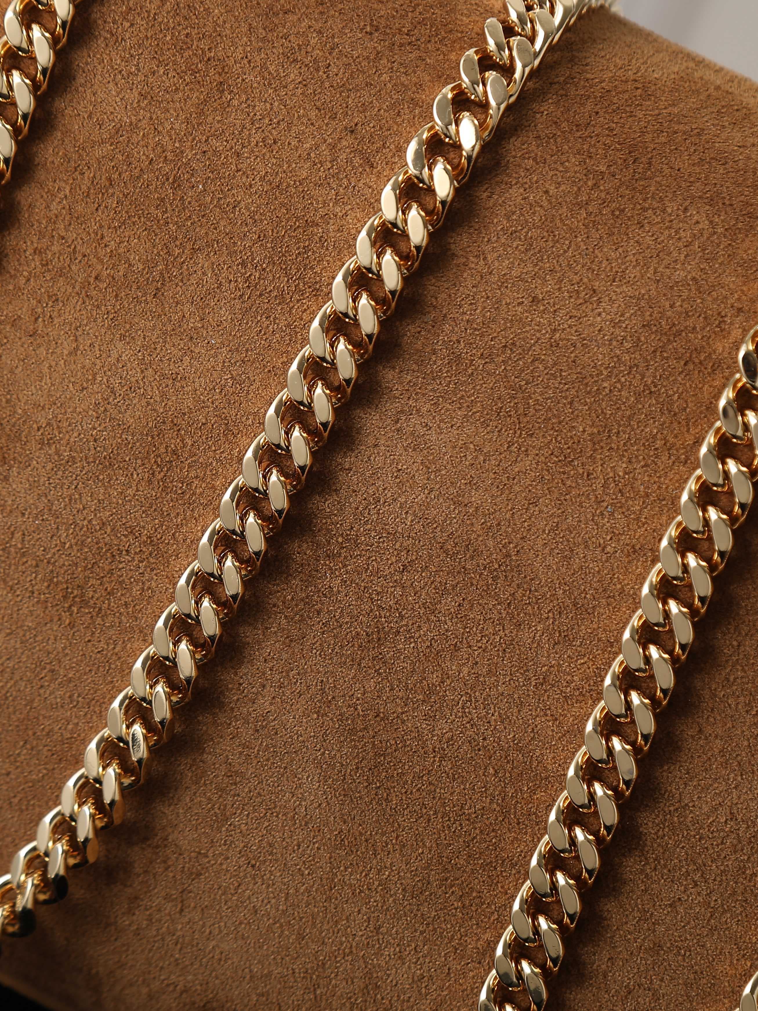 C8438 Tan-yellow moutai textured gold buckle · 24cm — image 7