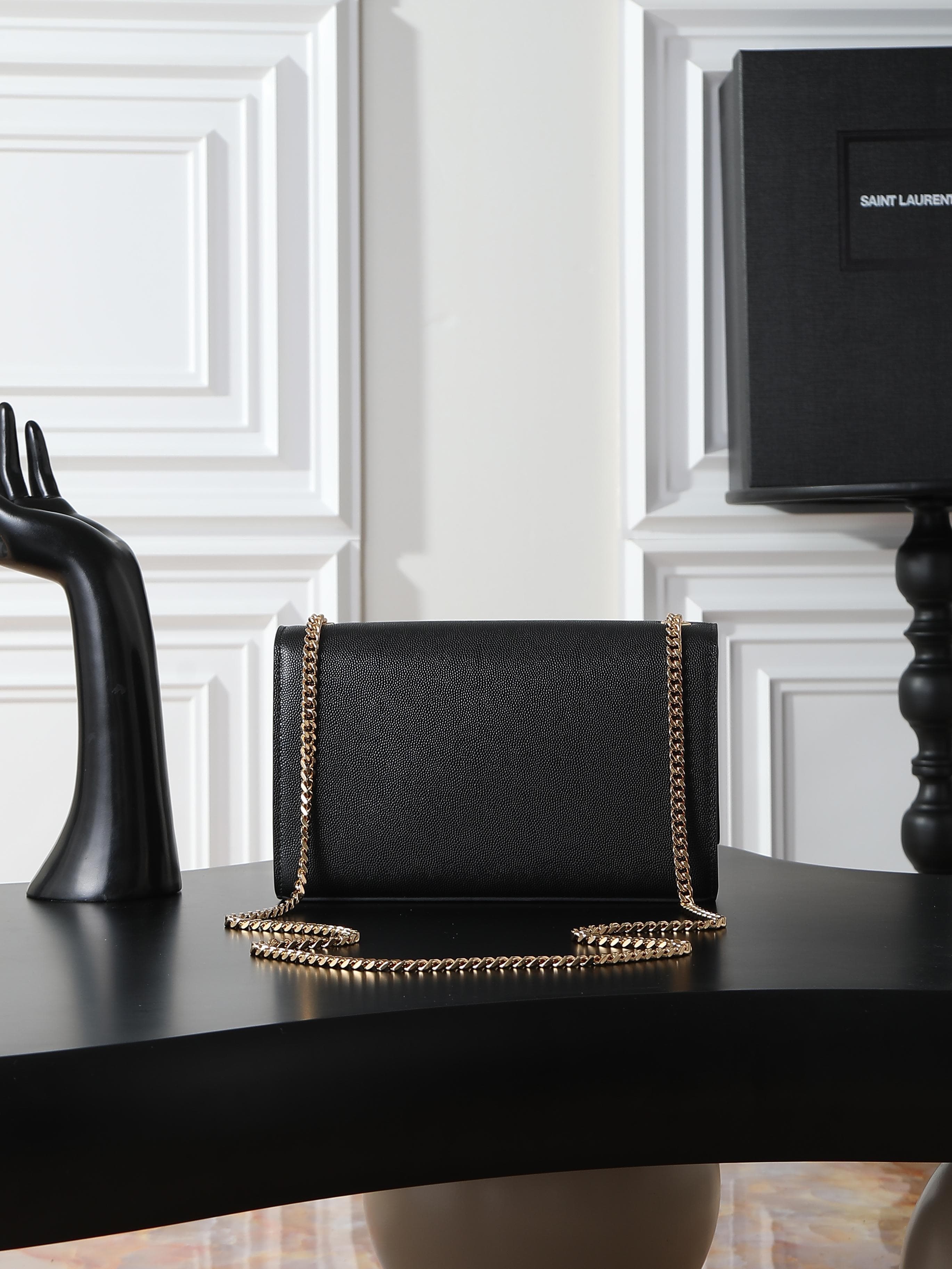 C8417 Black caviar gold buckle·24cm — image 6