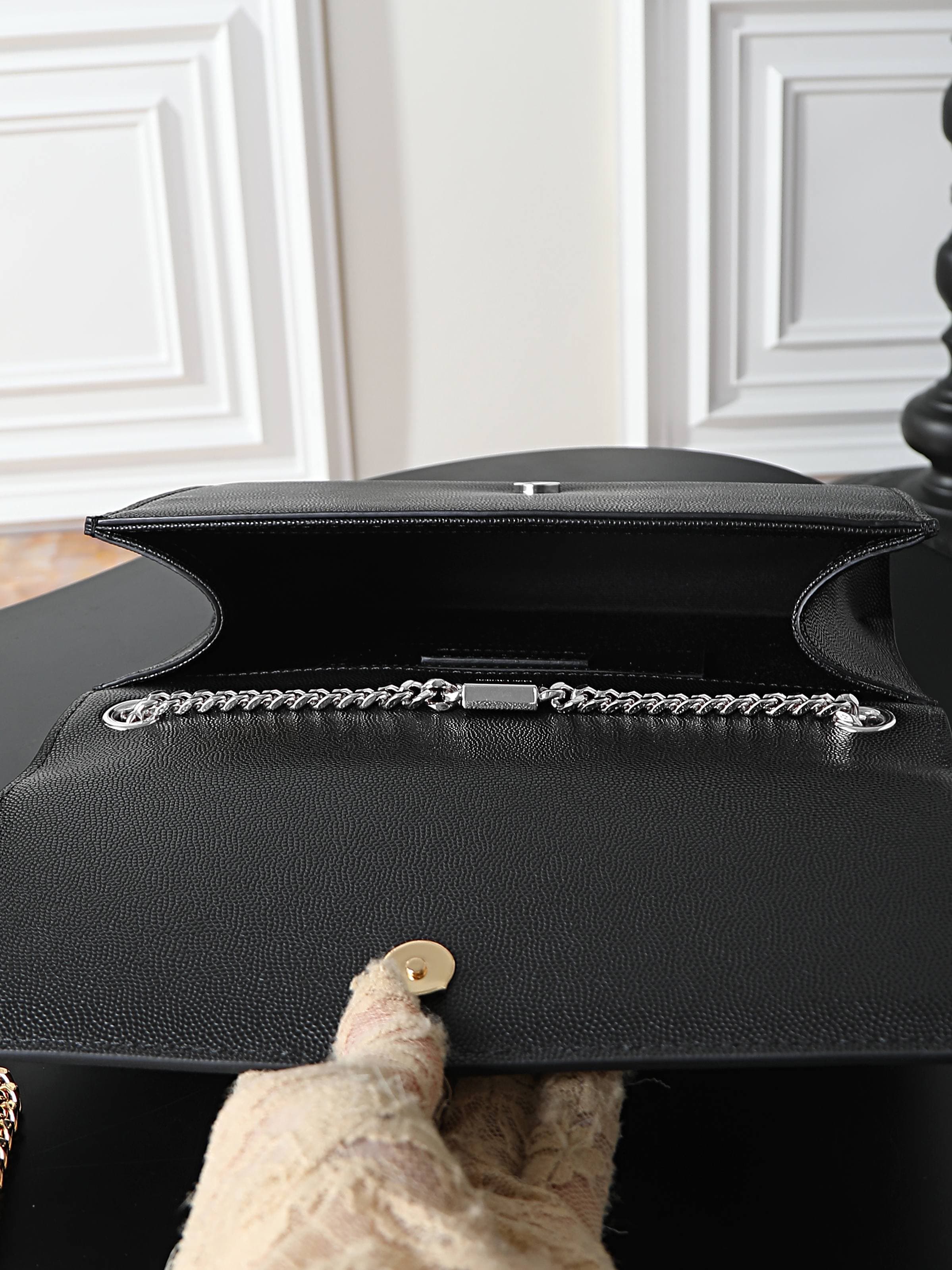 C8414 Black caviar silver clasp·20cm — image 8