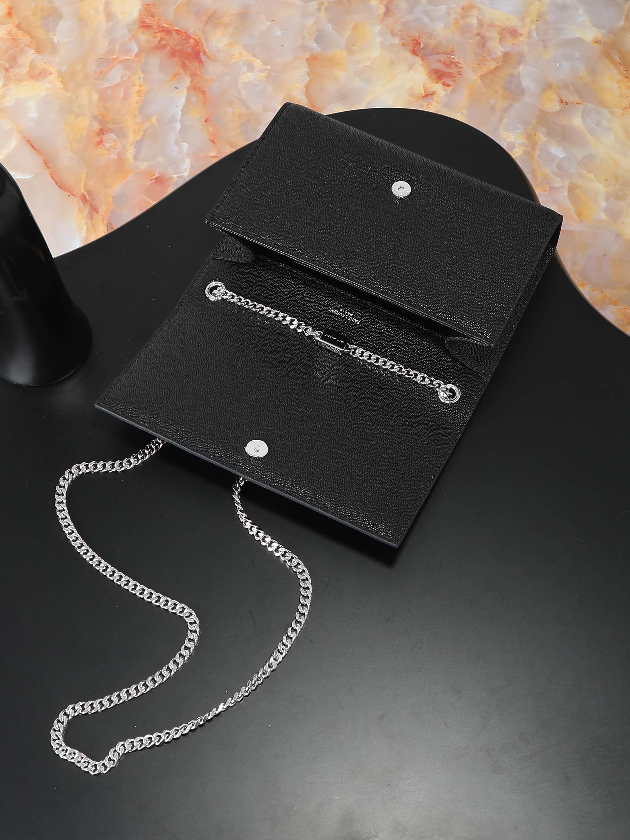 C8414 Black caviar silver clasp·20cm — image 7