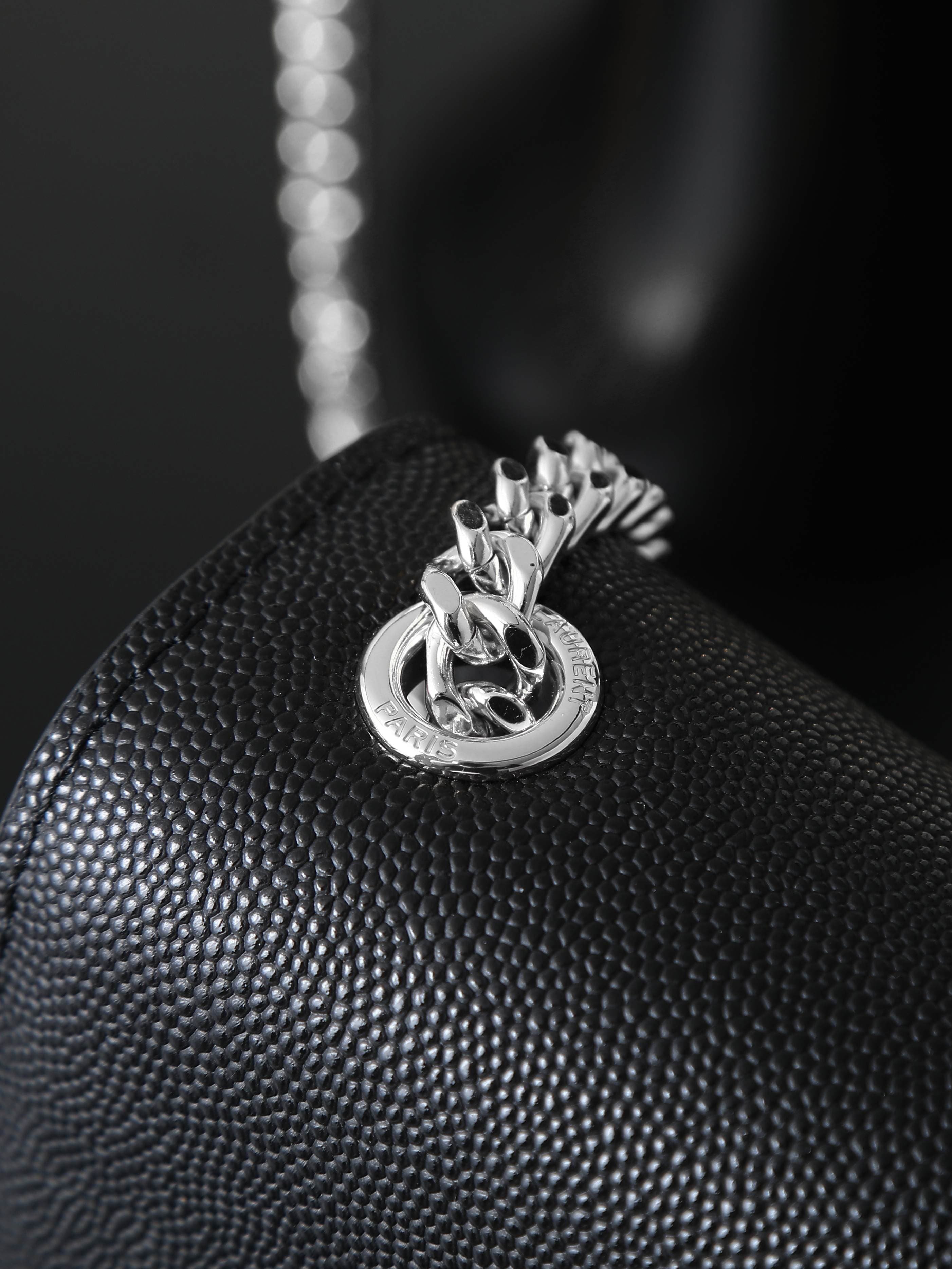 C8412 Black caviar silver clasp·24cm — image 6