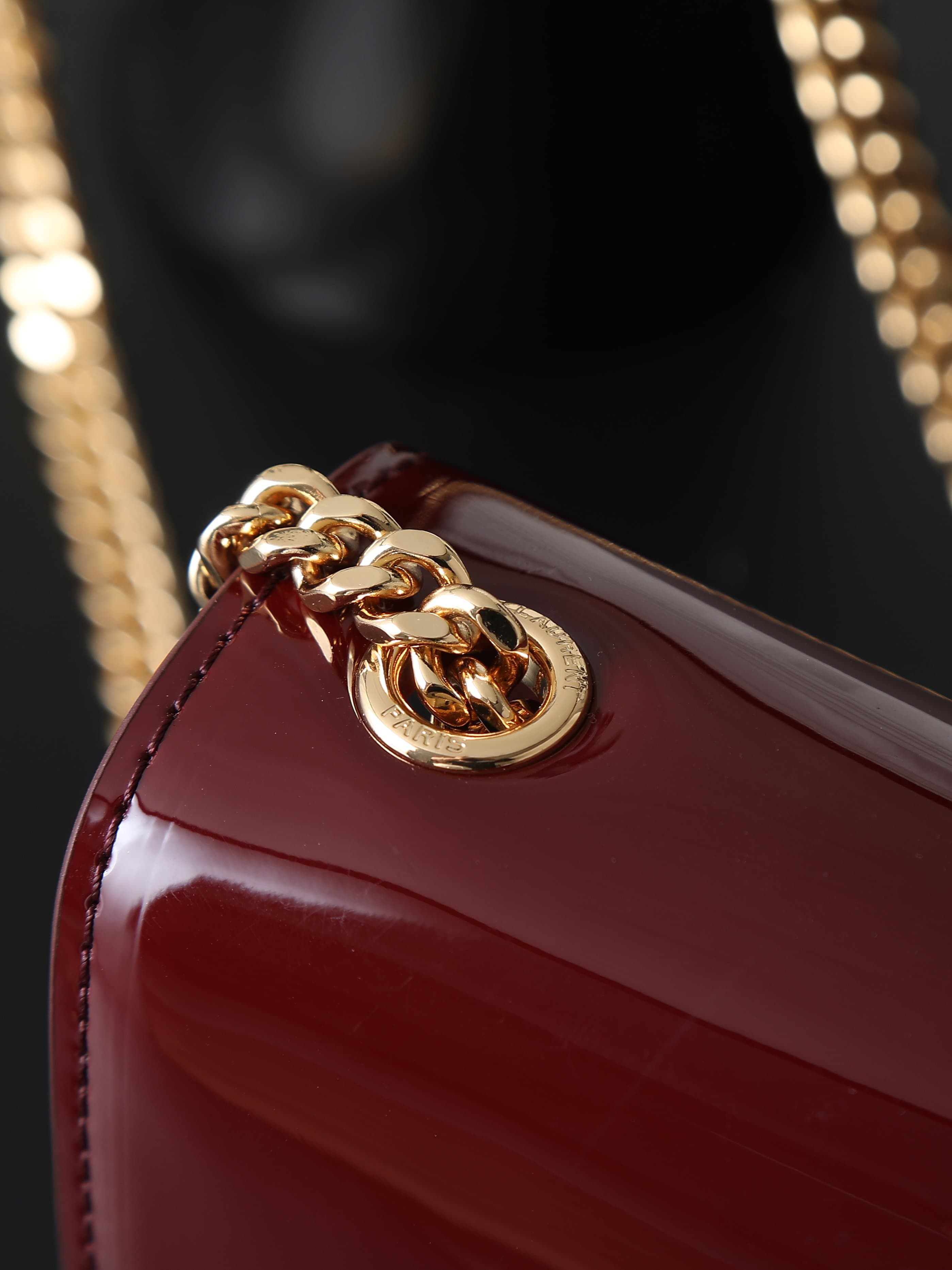 C8409 Jujube Red Lacquer Leather Gold Buckle·20cm — image 7