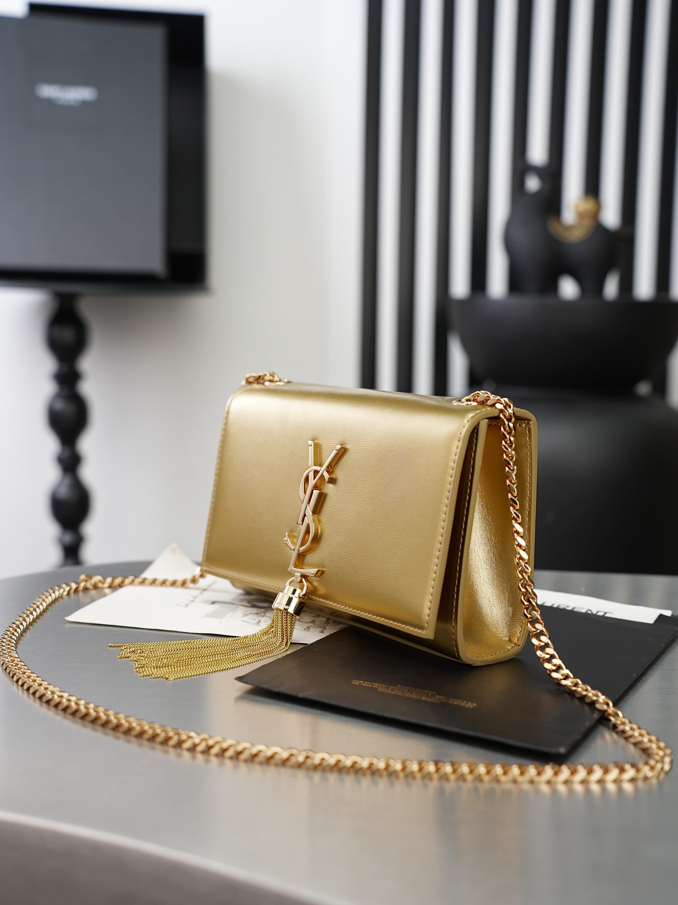 C8457 Golden golden band tassels·20cm — image 4