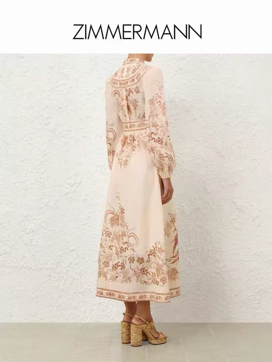 C18282 Zimmermann 2026 Summer swimsuit, new model with INDRA floral pattern and tight-fitting wide-leg dress, smlxl — image 2