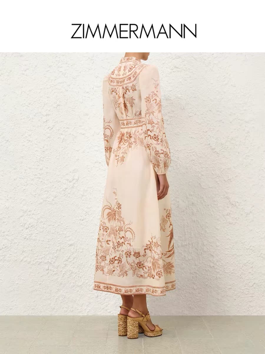 C18282 Zimmermann 2026 Summer swimsuit, new model with INDRA floral pattern and tight-fitting wide-leg dress, smlxl — image 6