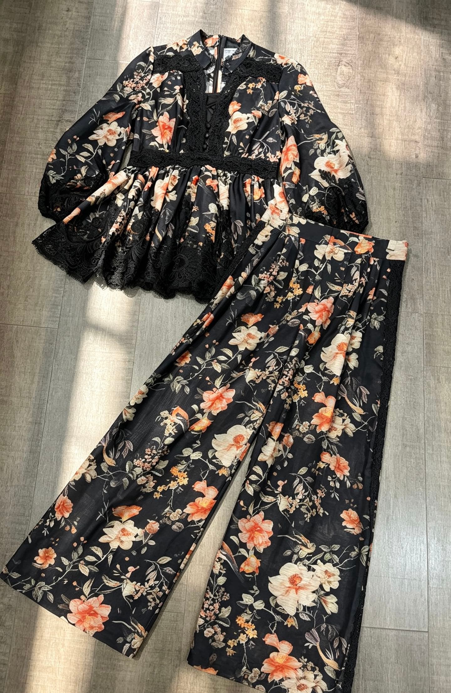 C18253 Zimmermann CAROUSEL lace-trimmed waist-curved umbrella-shoulder shirt suit smlxl — image 5