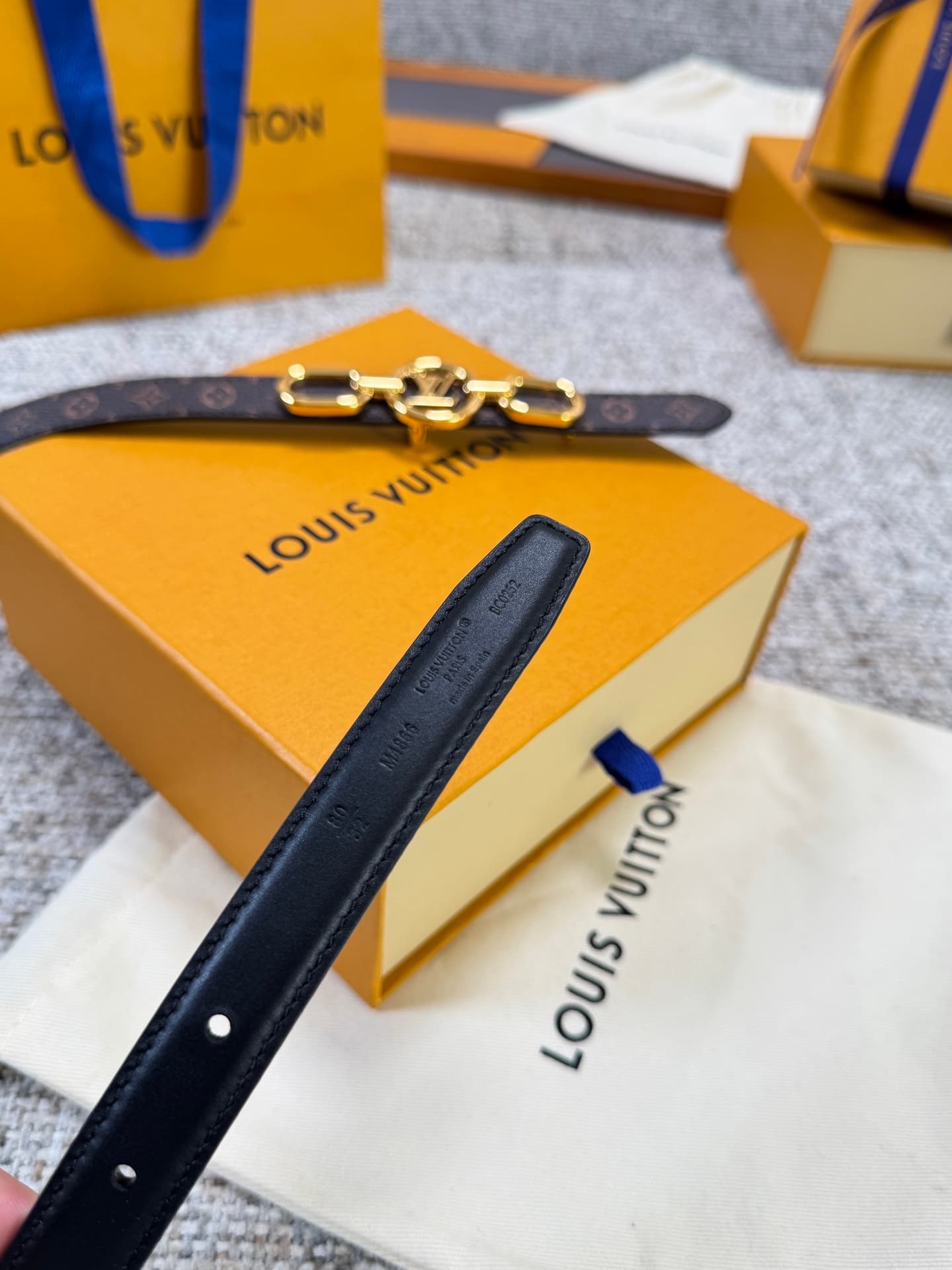 C32987 Louis Vuitton LV Belt BLOOM Series – Original hardware, delicate hand-painted edges, soft and comfortable, wide 2.0 — image 7