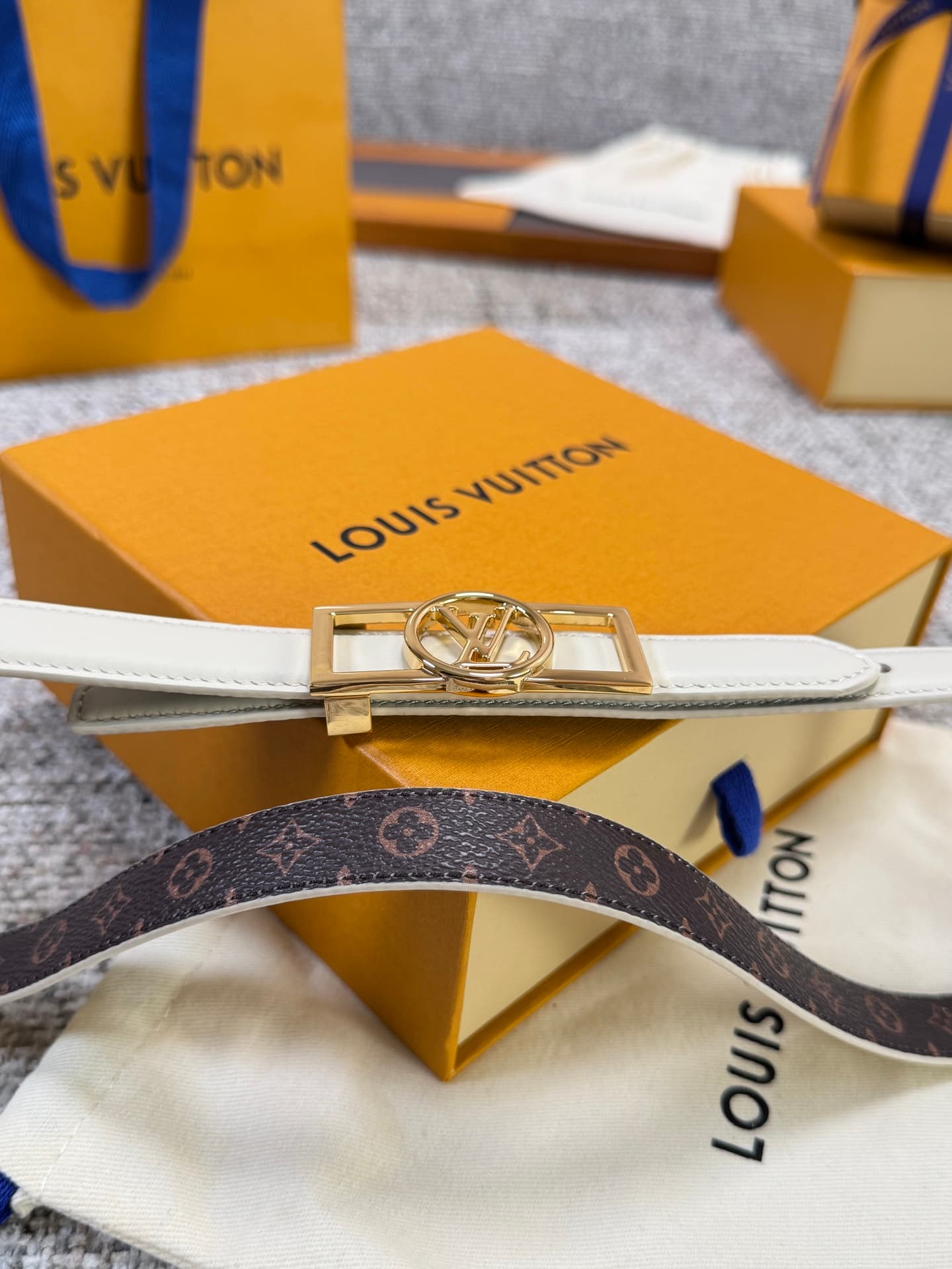 C32982 Louis Vuitton LV Belt BLOOM Series – Original hardware, exquisite hand-painted edges, soft and comfortable, wide 2.0 — image 7