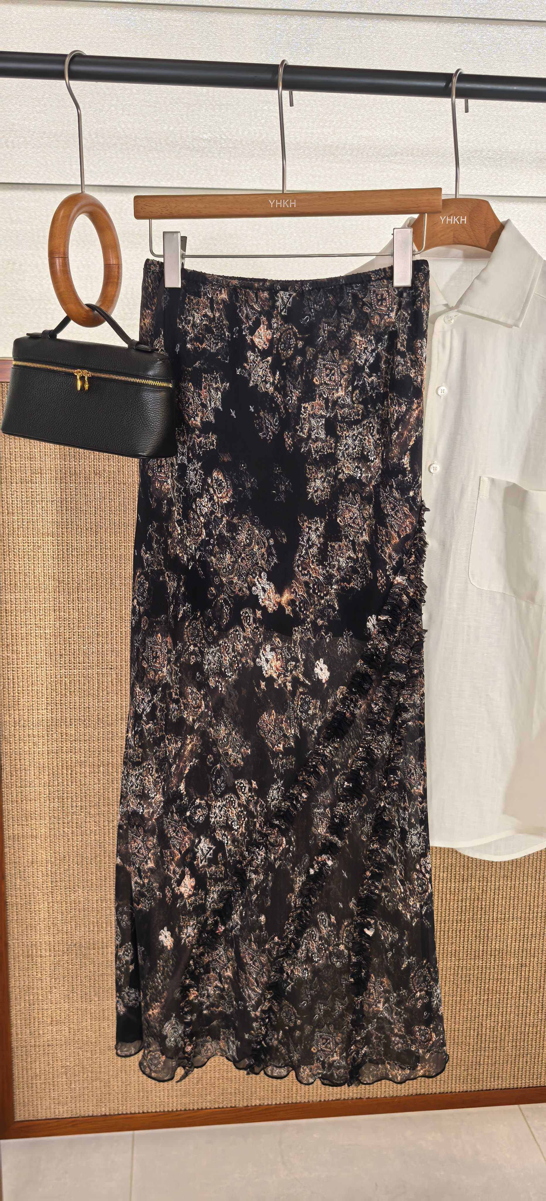 C18466 New design-inspired floral fishtail midriff skirt — image 2