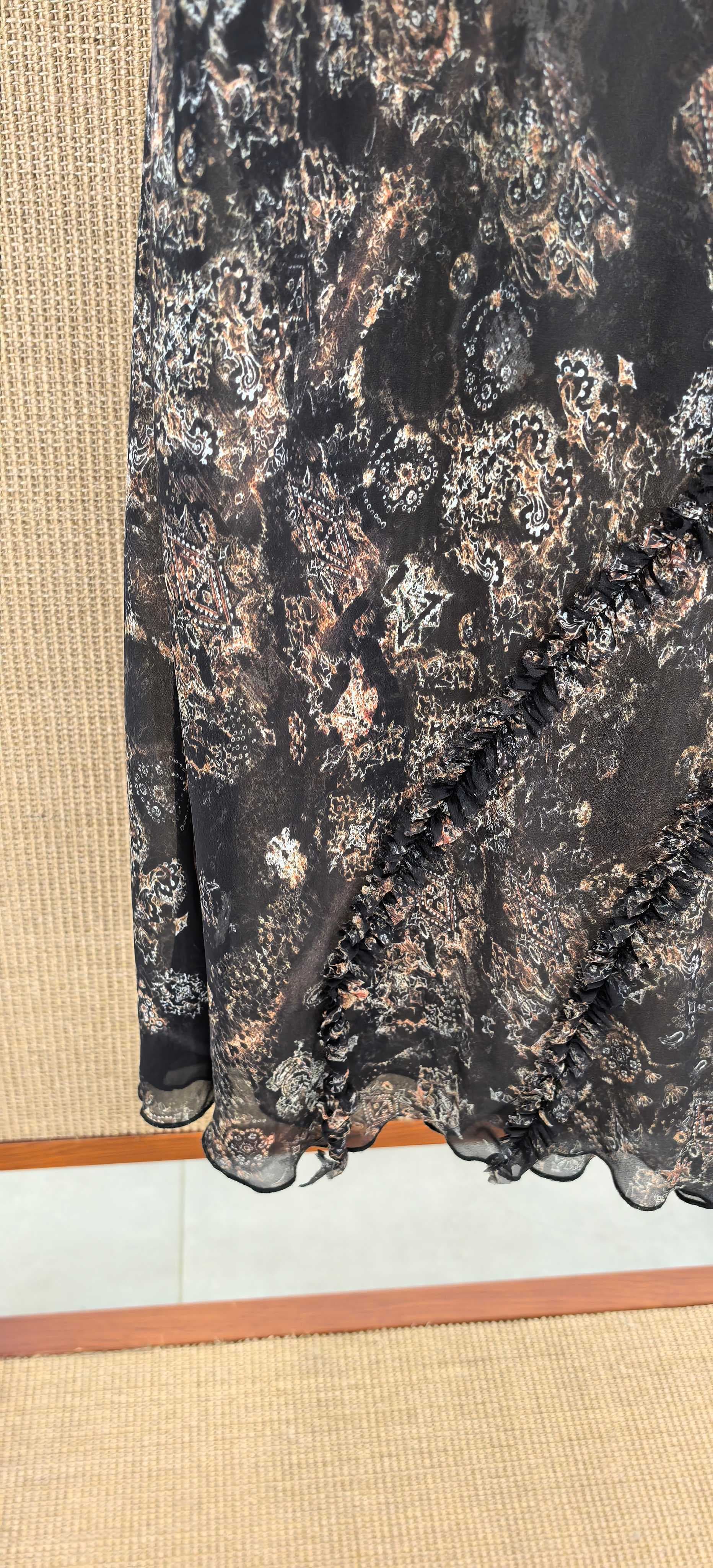 C18466 New design-inspired floral fishtail midriff skirt — image 5