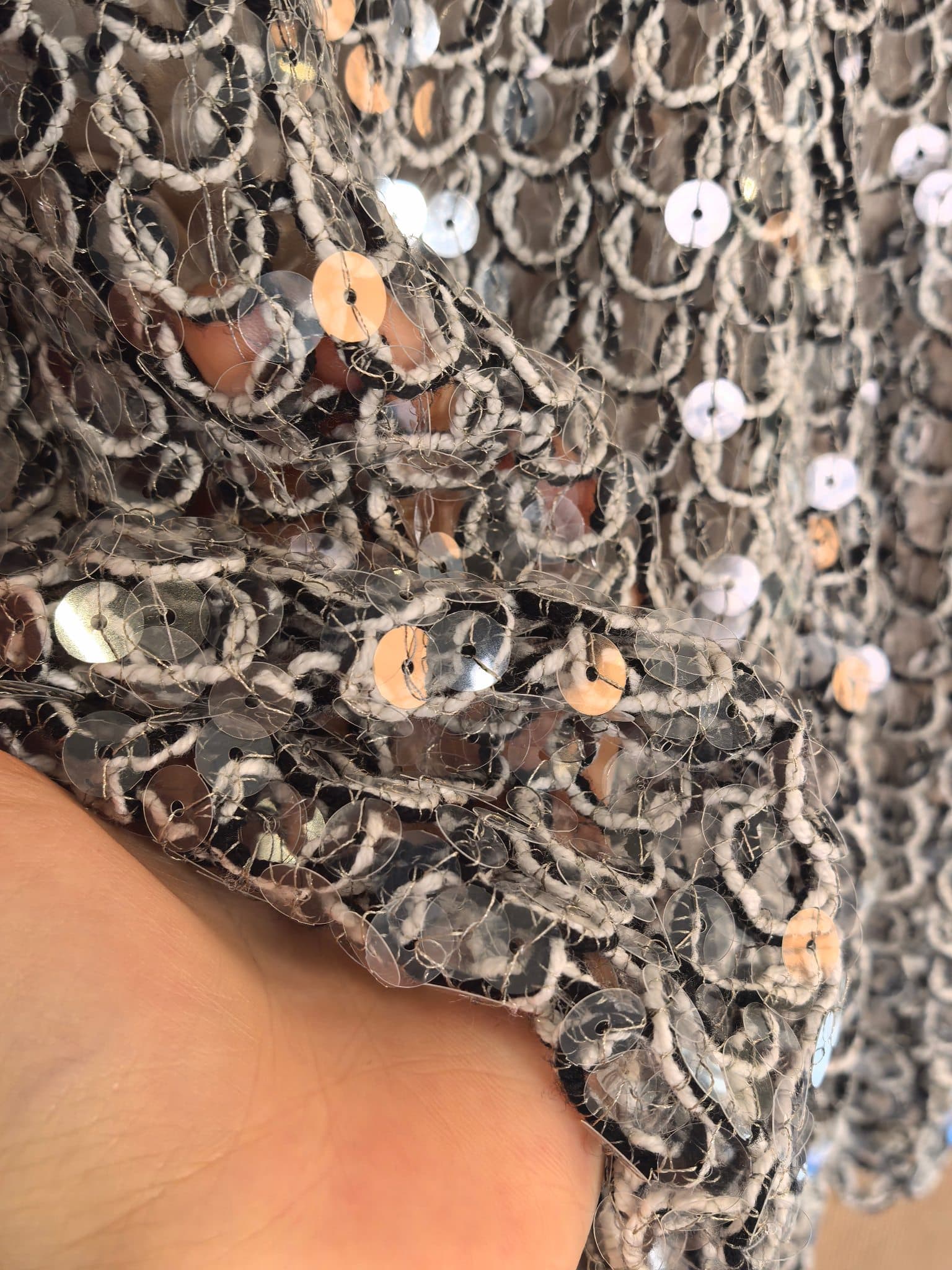 C18389 B*C Elegant, Heavy-Weighted, Sequined Skirt — image 4