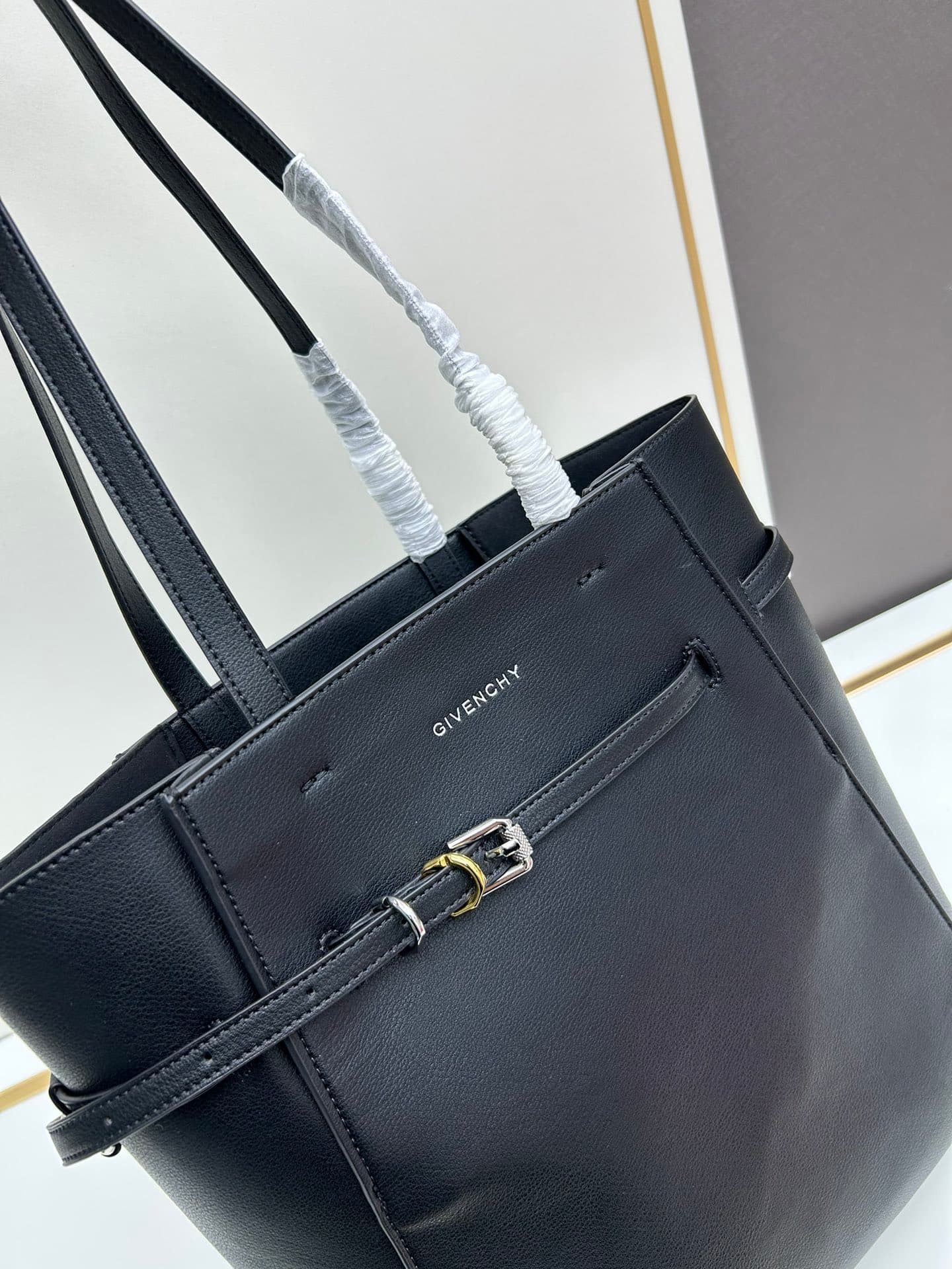 C3202 Gucci 2024 New Model Shopping Bag · Small Size, Lightly Tanned Leather Tote Bag — image 3