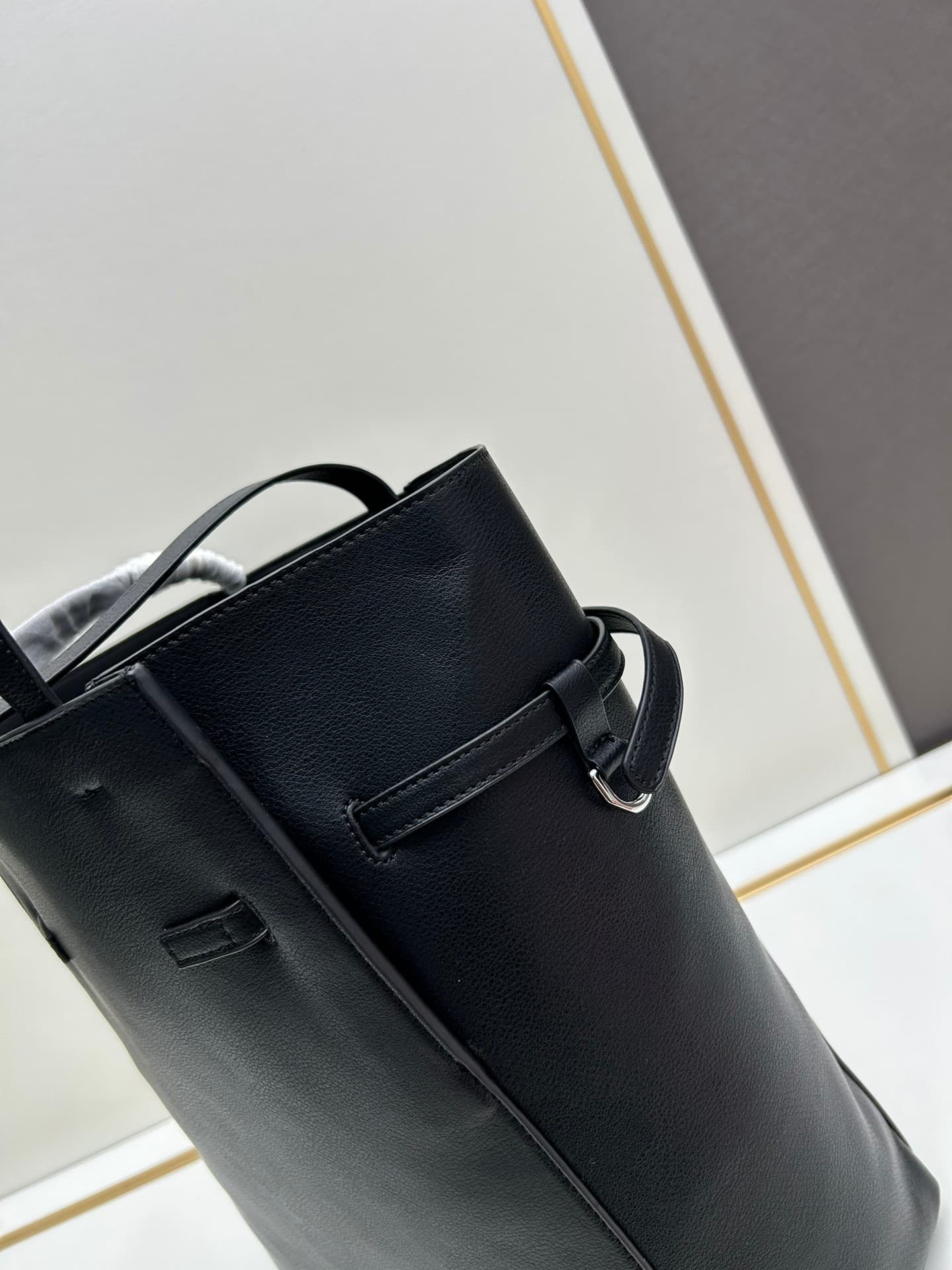 C3202 Gucci 2024 New Model Shopping Bag · Small Size, Lightly Tanned Leather Tote Bag — image 6