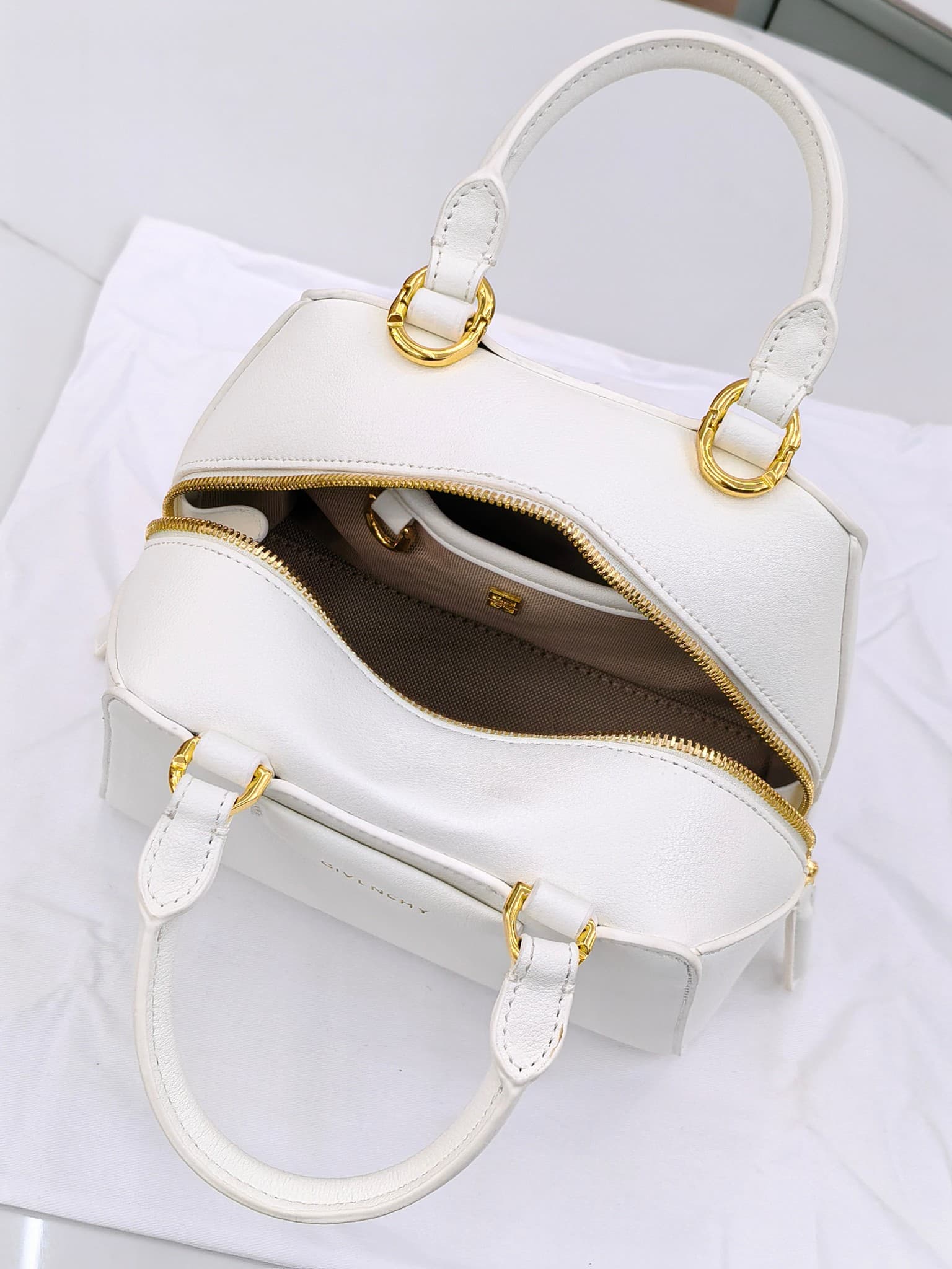 C3171 Medium size 😀😀 2024 new model, Gucci, lightly tanned glossy cowhide leather handbag/shoulder bag — image 8