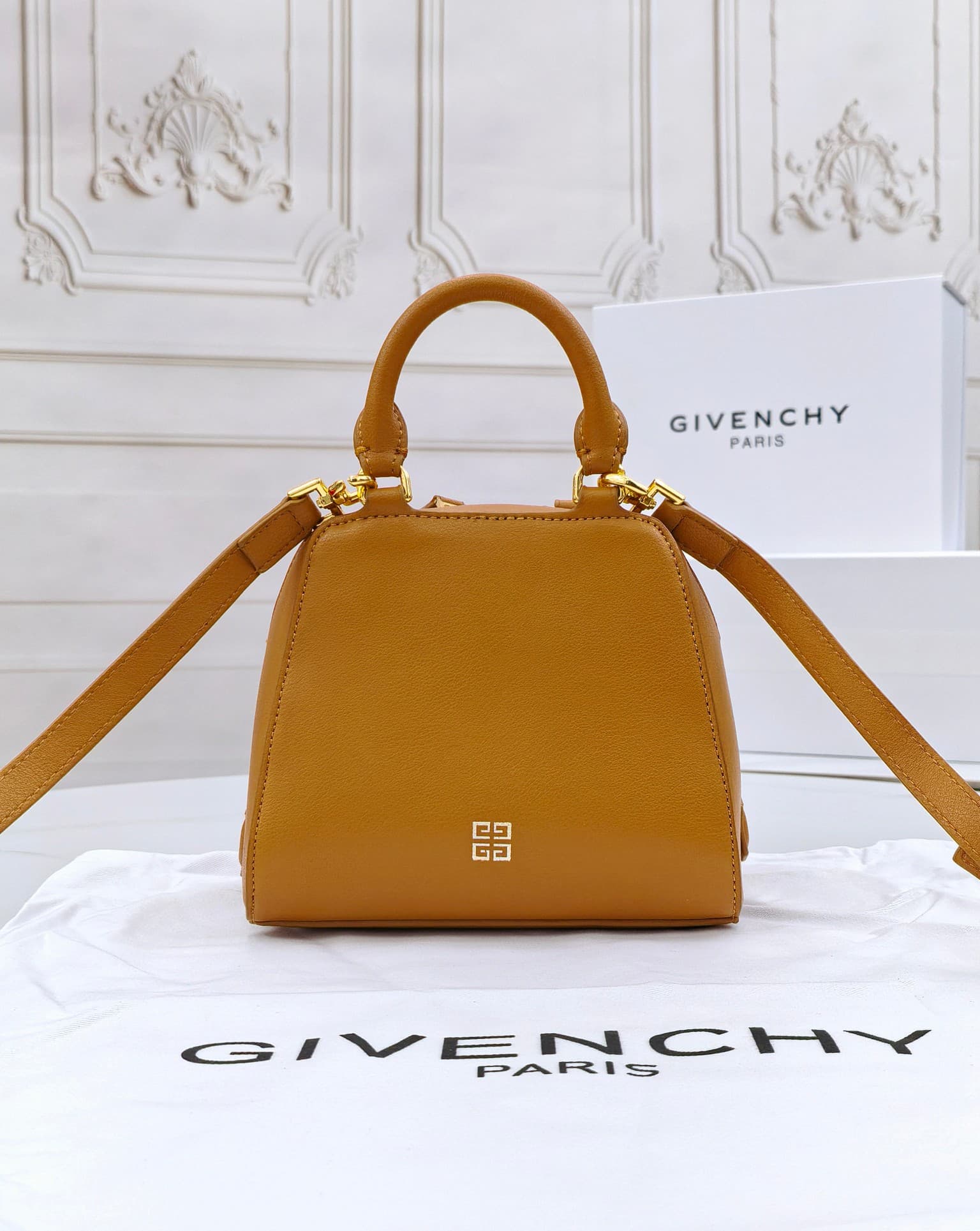 C3173 Small size 😀😀 2024 new model, Gucci, lightly tanned glossy cowhide leather handbag/shoulder bag — image 7