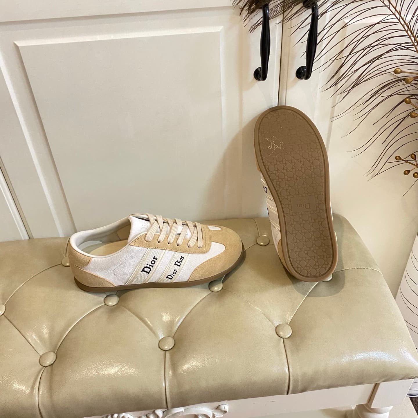D6019 Manufacturer’s price, high version. Dior casual shoes. Knit fabric with mixed colors; leather/canvas material. Size: 35-40 — image 8