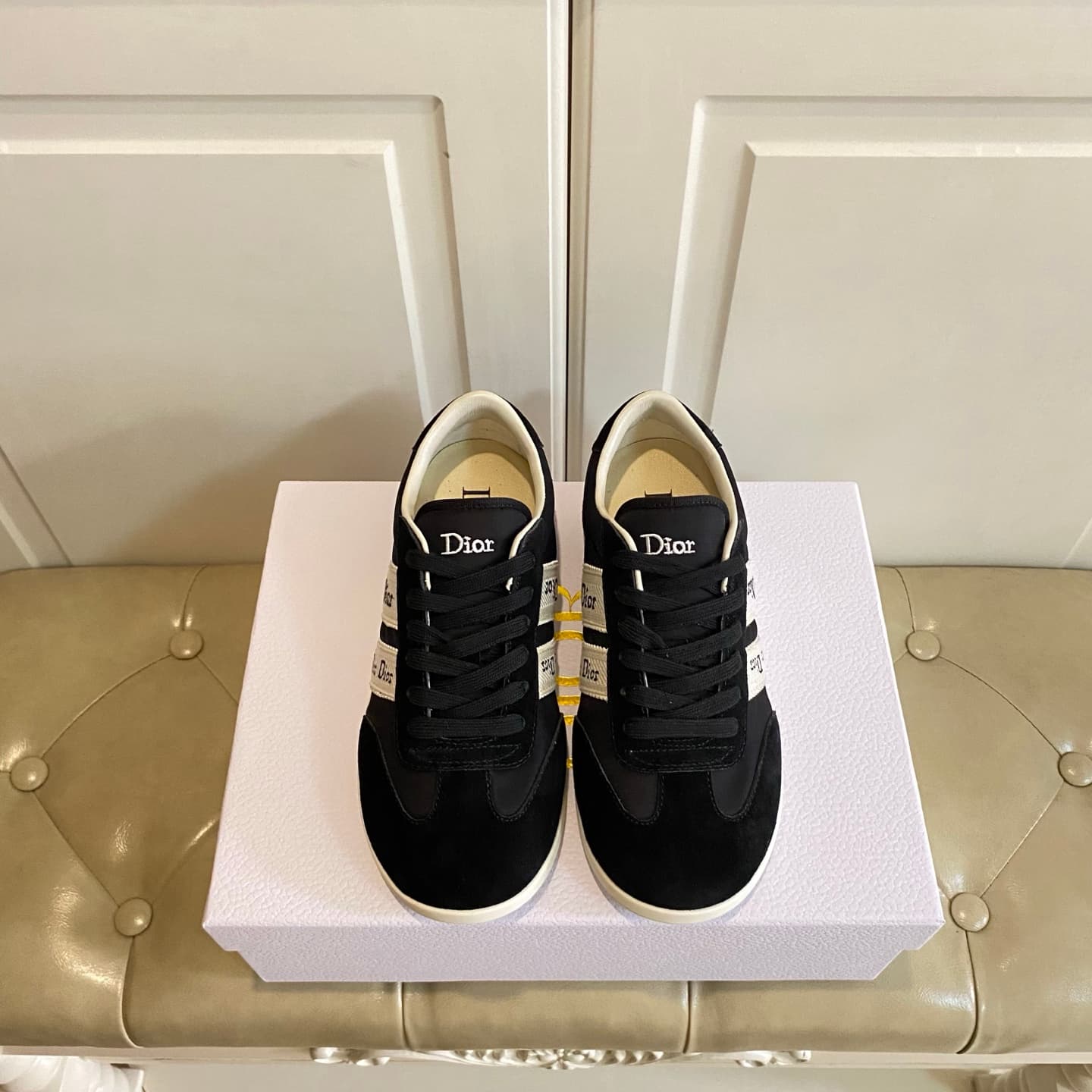 D6018 Manufacturer’s price, high version. Dior casual shoes. Fabric with contrasting colors, made of leather or canvas. Size: 35-40 — image 2